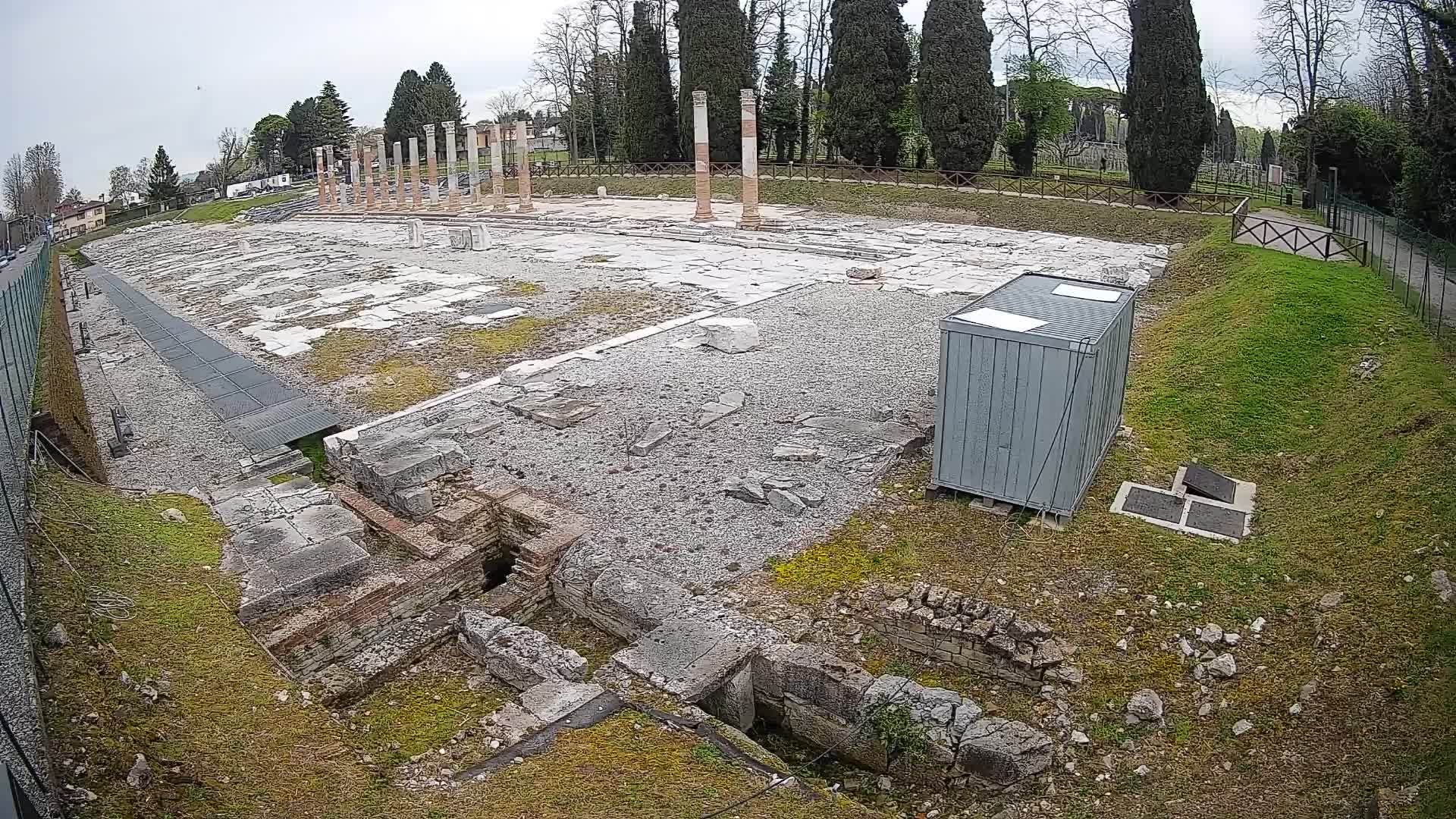 Webcam Foro Romano de Aquileia – Vista en vivo del Foro Romano