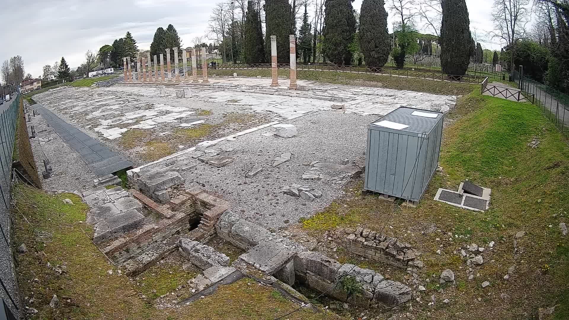 Webcam Foro Romano de Aquileia – Vista en vivo del Foro Romano