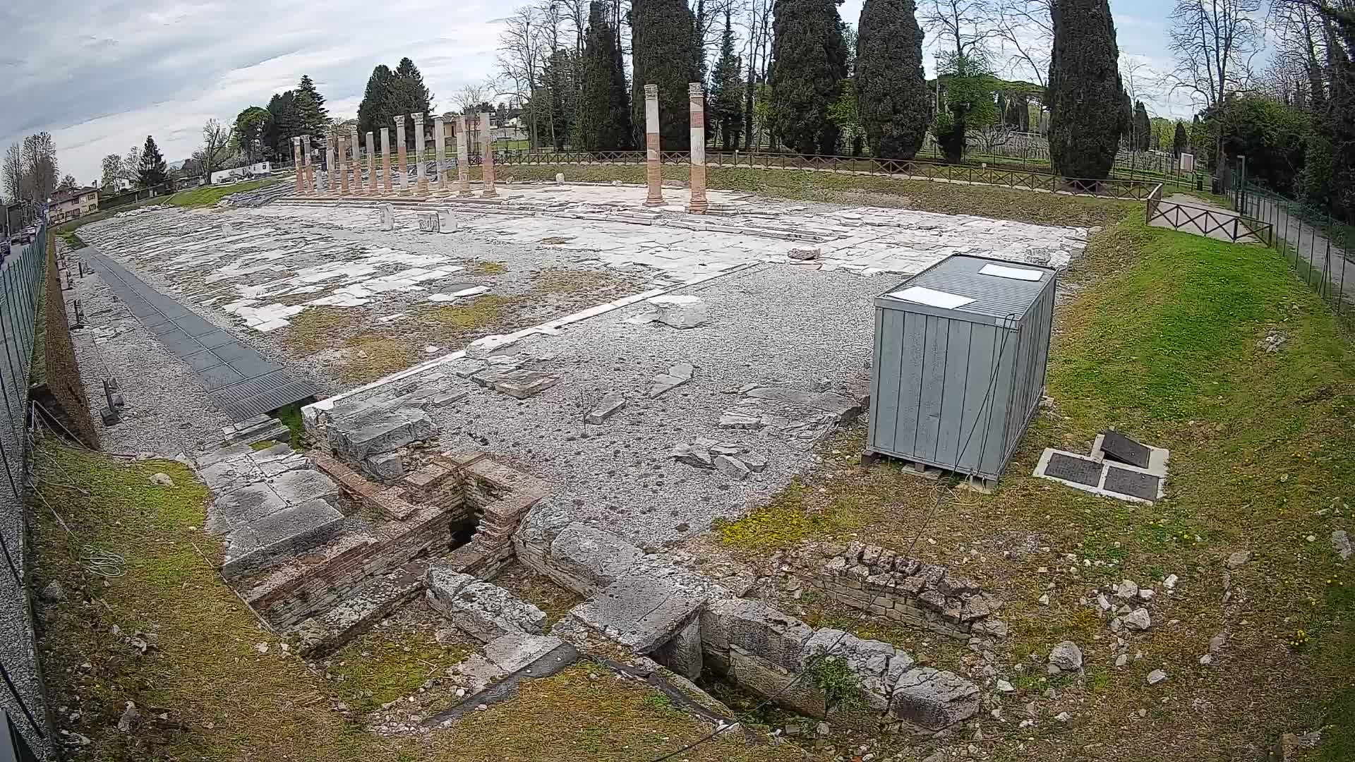 Webcam Foro Romano de Aquileia – Vista en vivo del Foro Romano