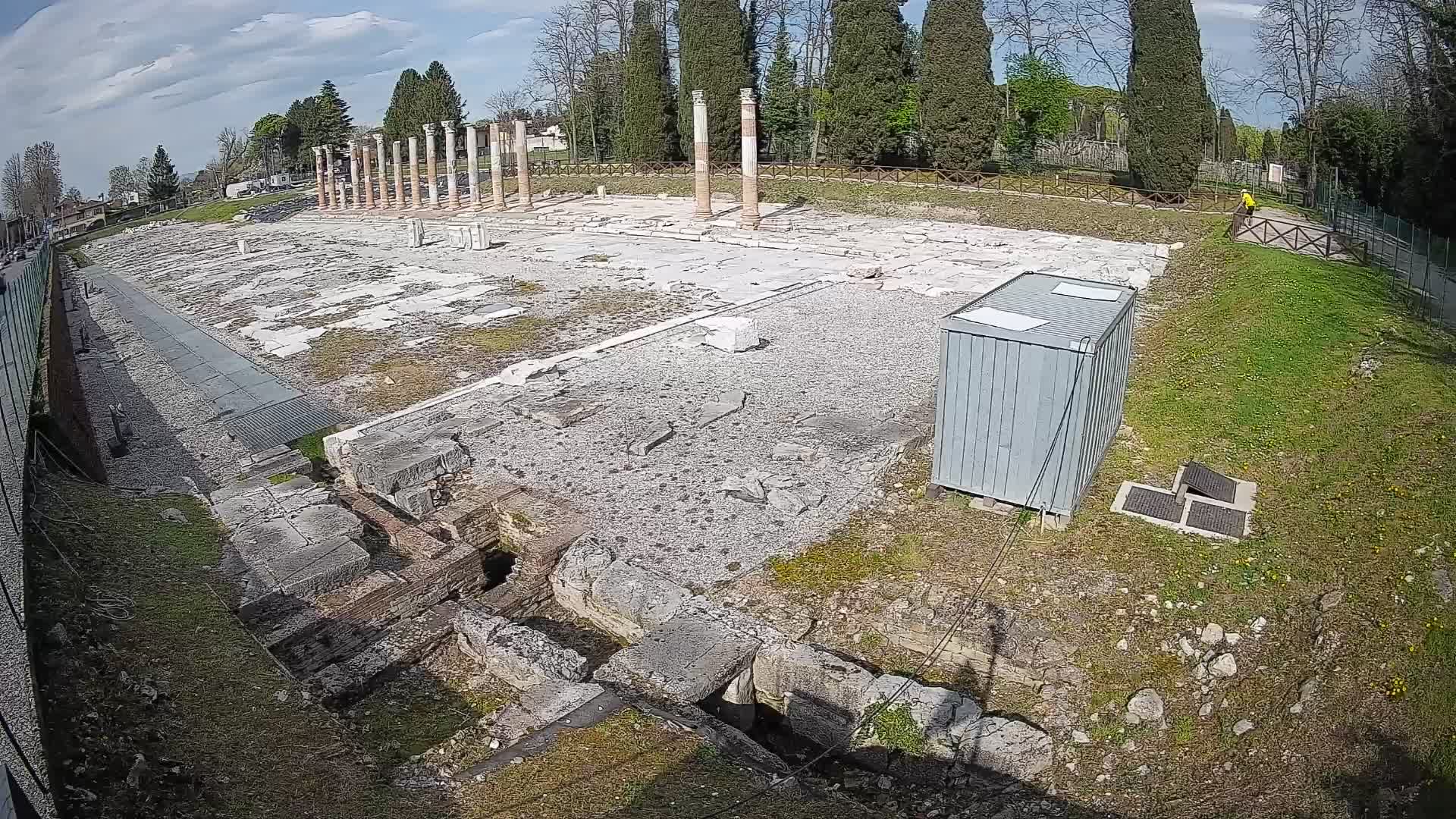 Webcam du Forum Romain d’Aquilée – Vue en direct du site antique