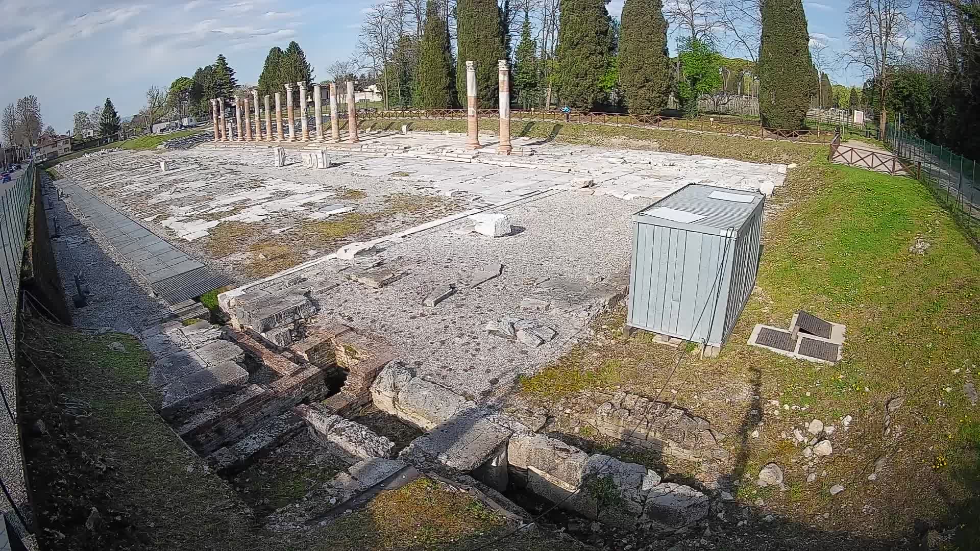 Webcam Foro Romano di Aquileia – Vista live sull’antico Foro
