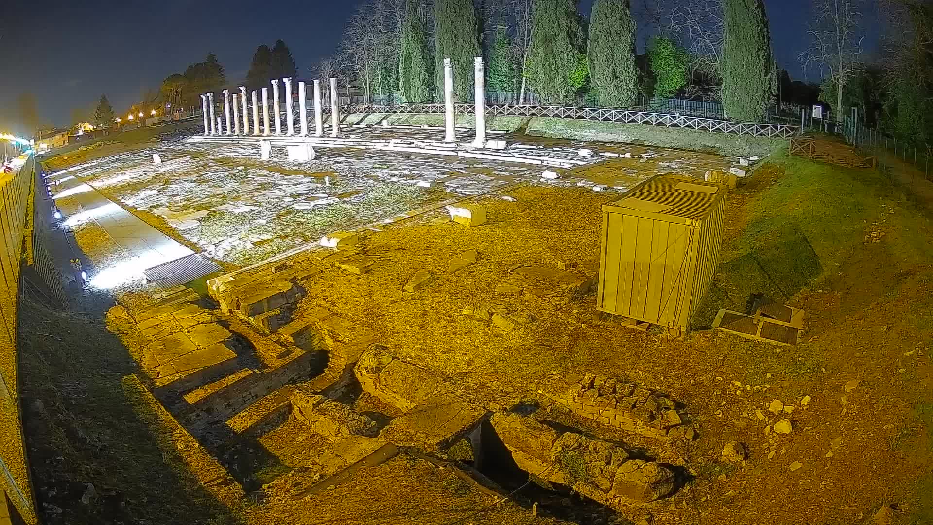 Webcam du Forum Romain d’Aquilée – Vue en direct du site antique