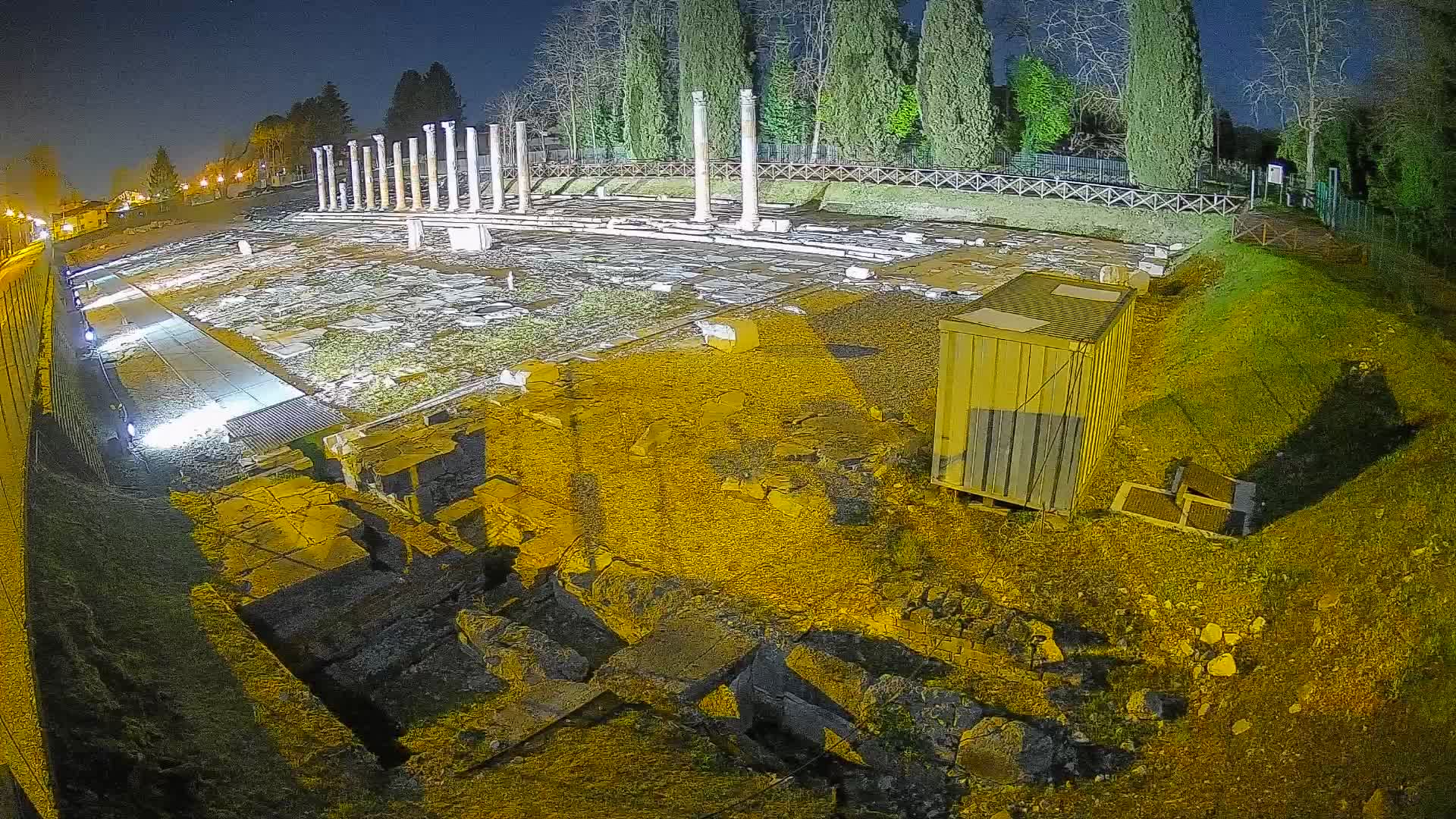 Webcam du Forum Romain d’Aquilée – Vue en direct du site antique