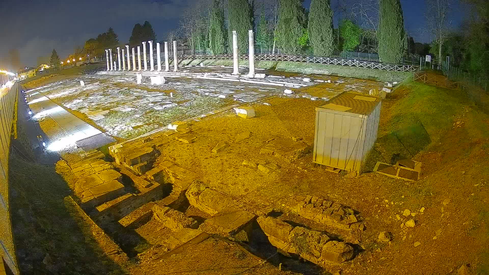 Webcam Foro Romano di Aquileia – Vista live sull’antico Foro