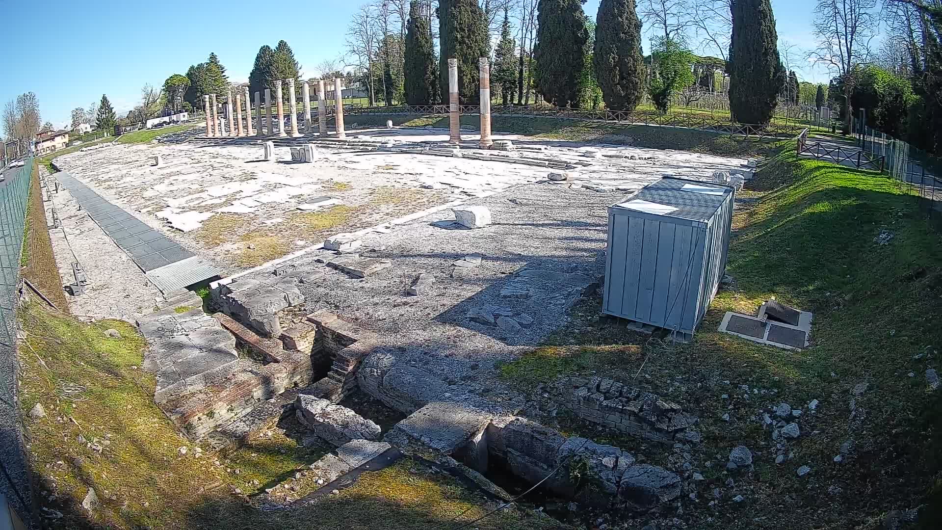 Webcam Foro Romano di Aquileia – Vista live sull’antico Foro