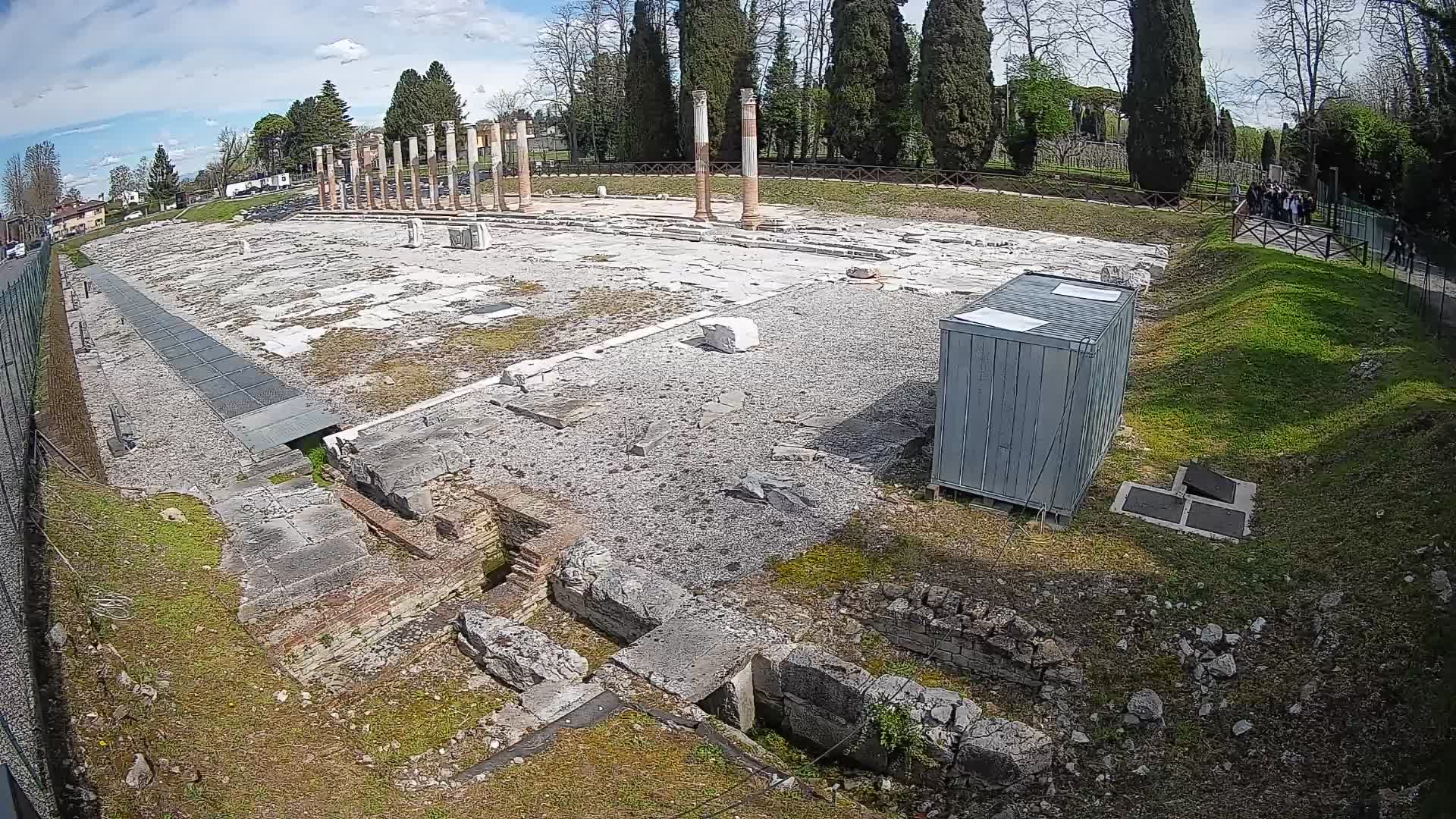 Webcam Foro Romano di Aquileia – Vista live sull’antico Foro