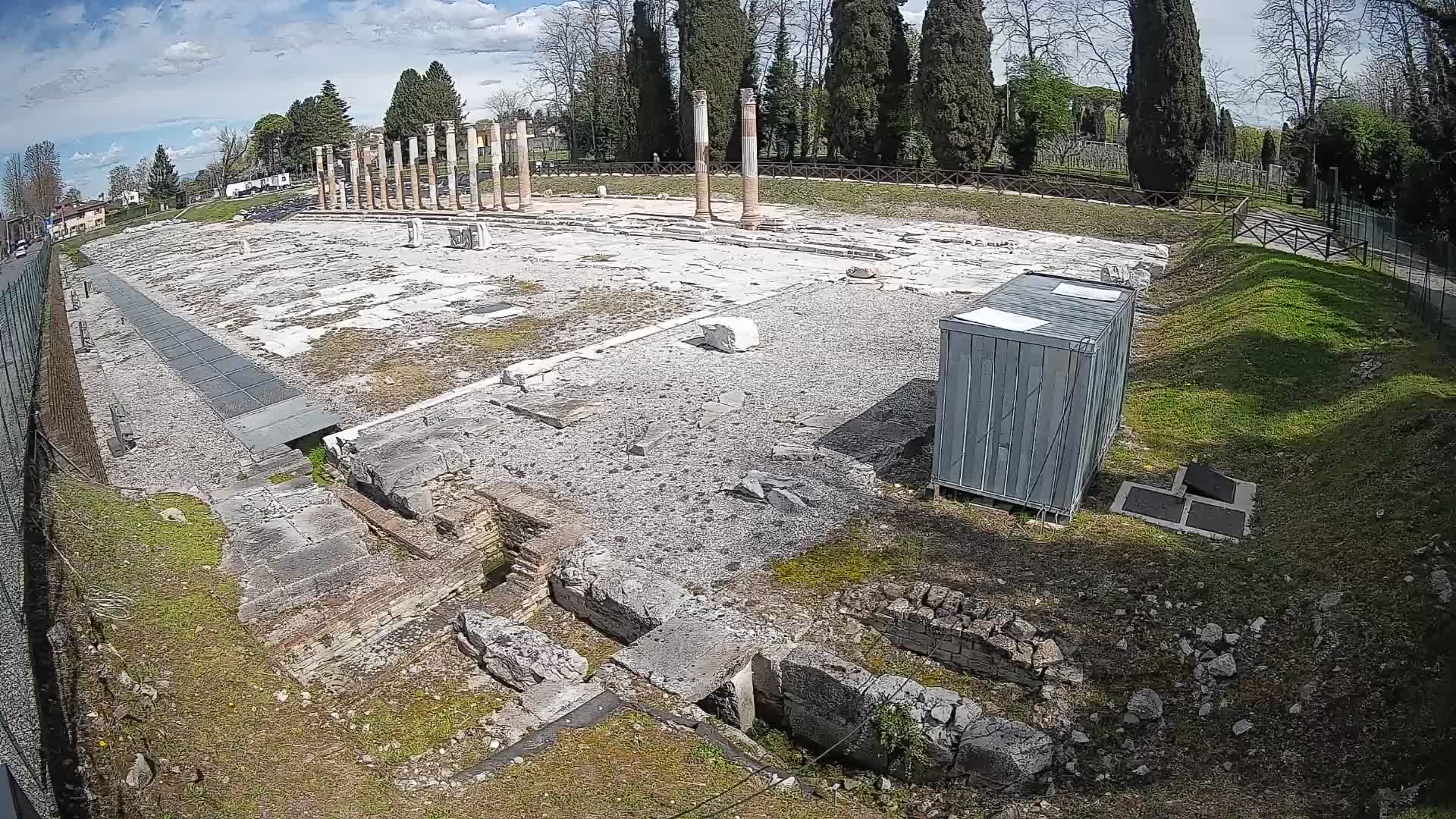 Webcam Foro Romano di Aquileia – Vista live sull’antico Foro