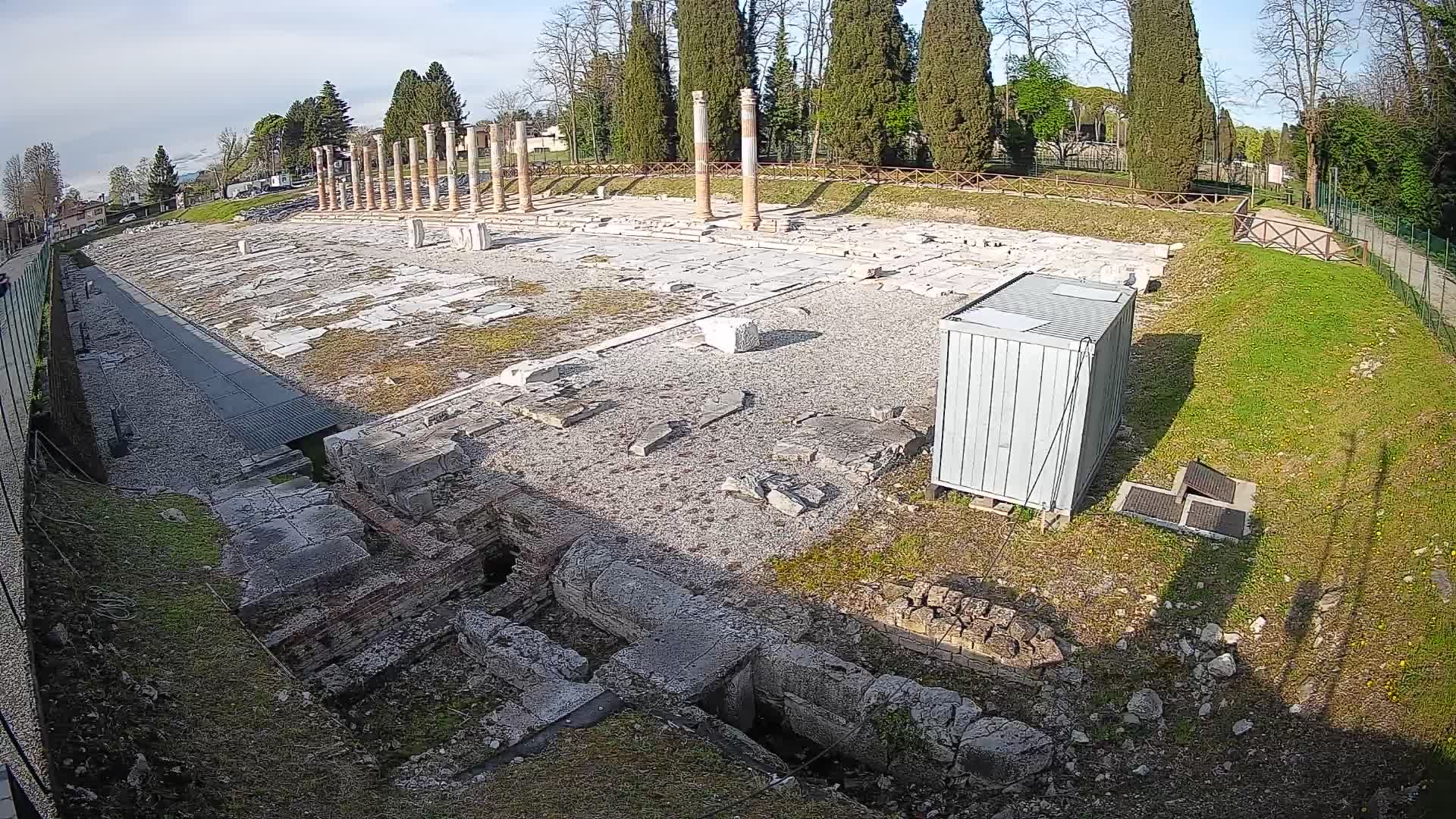 Webcam du Forum Romain d’Aquilée – Vue en direct du site antique