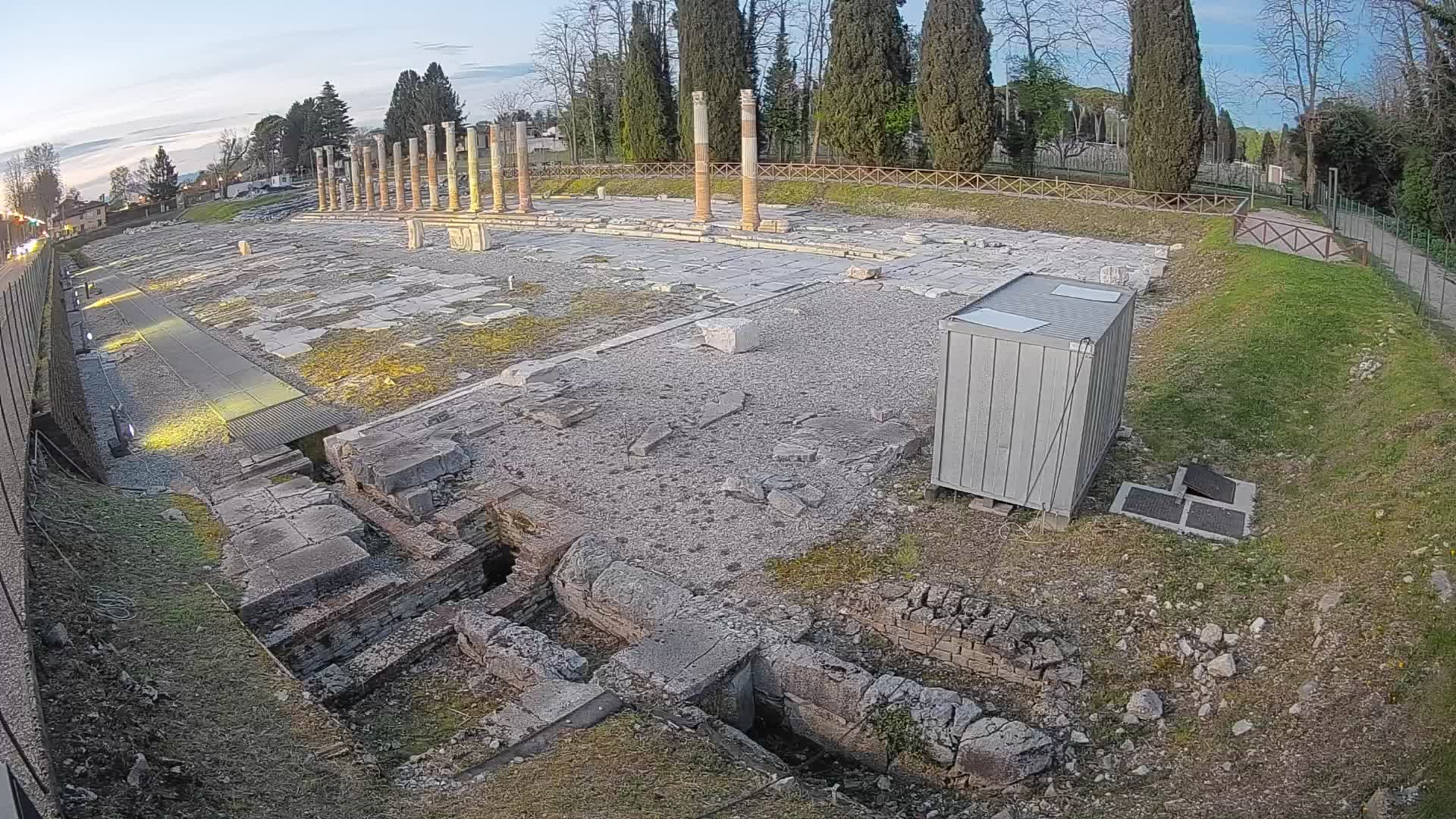 Webcam du Forum Romain d’Aquilée – Vue en direct du site antique