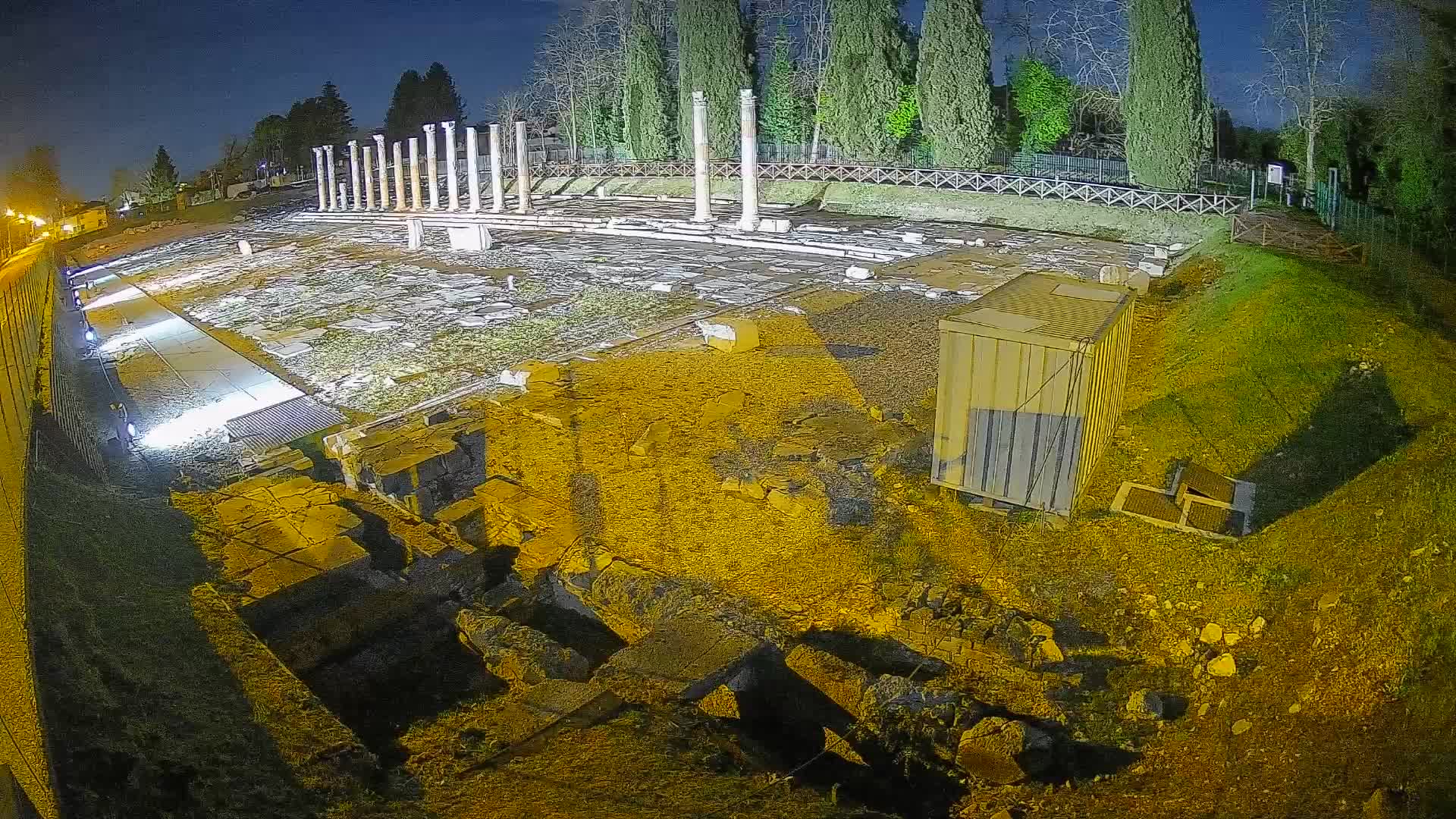 Webcam du Forum Romain d’Aquilée – Vue en direct du site antique