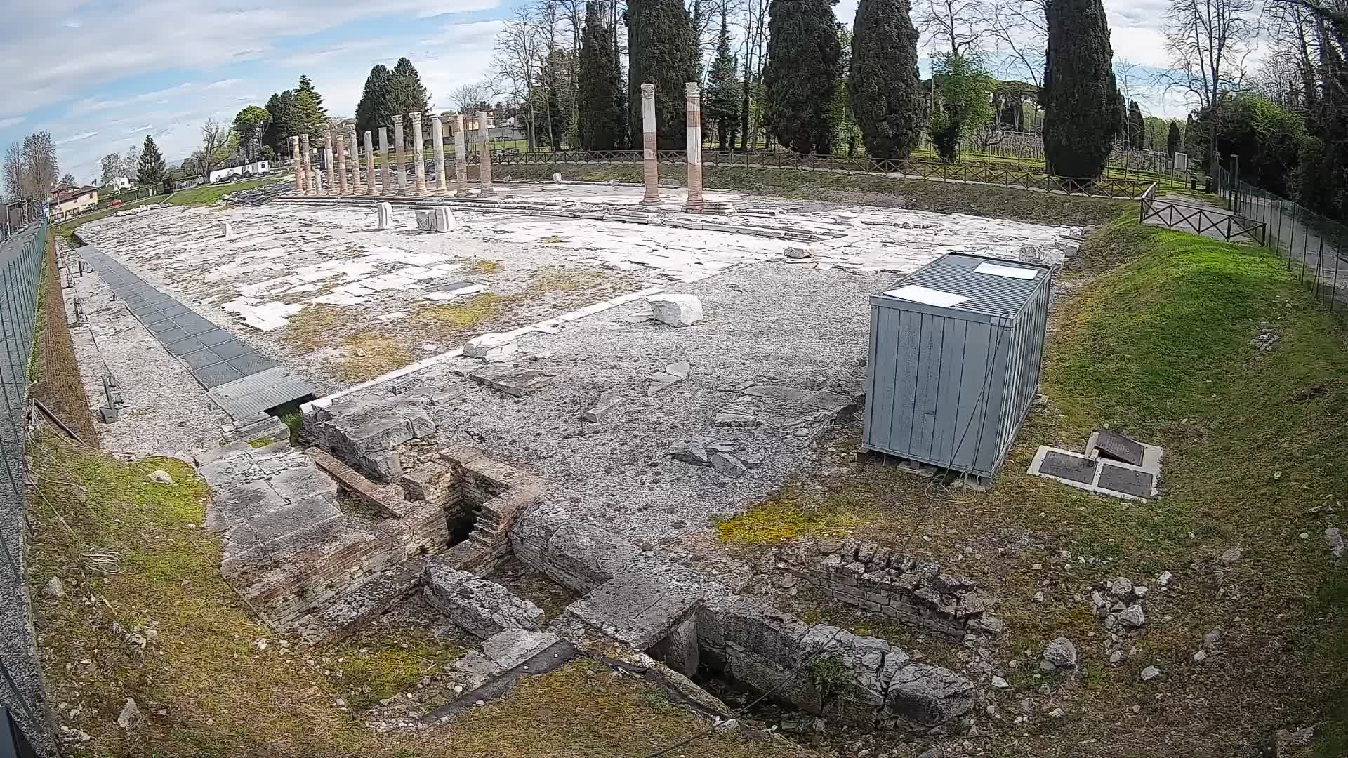 Webcam Foro Romano di Aquileia – Vista live sull’antico Foro