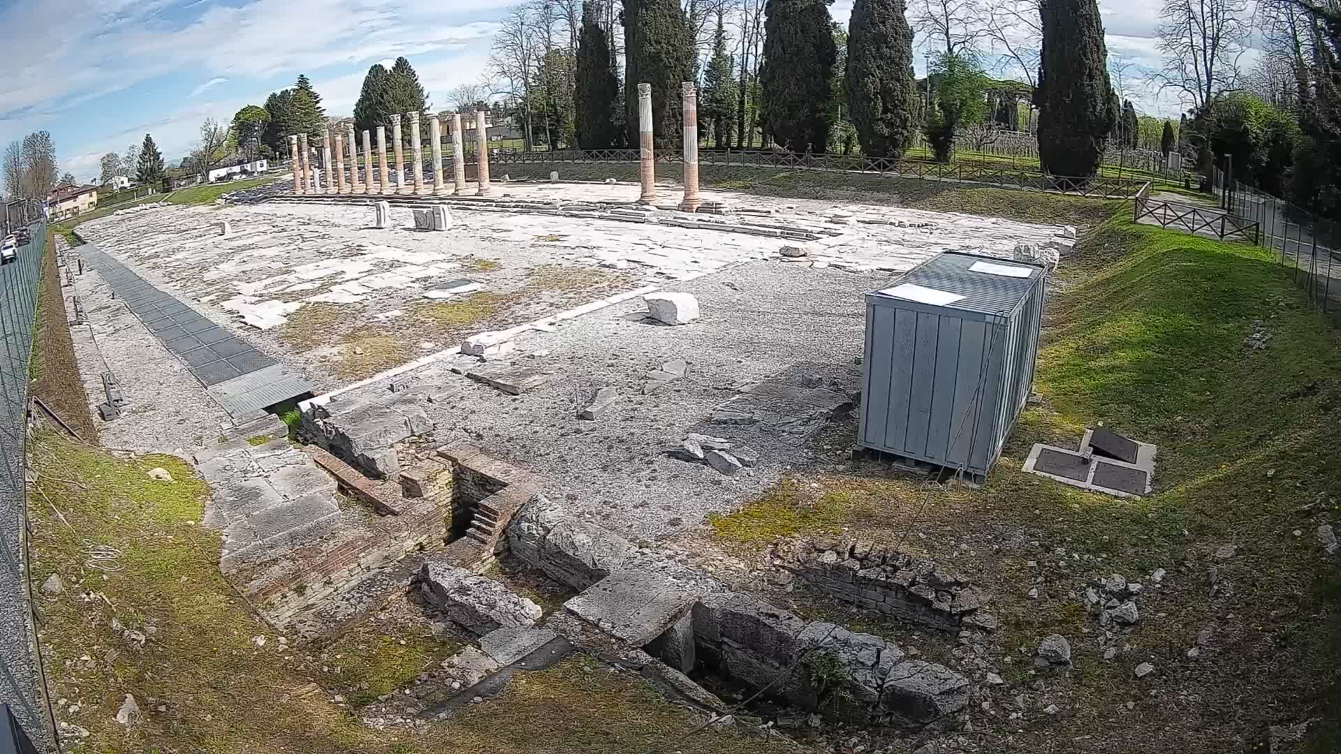 Webcam Foro Romano di Aquileia – Vista live sull’antico Foro