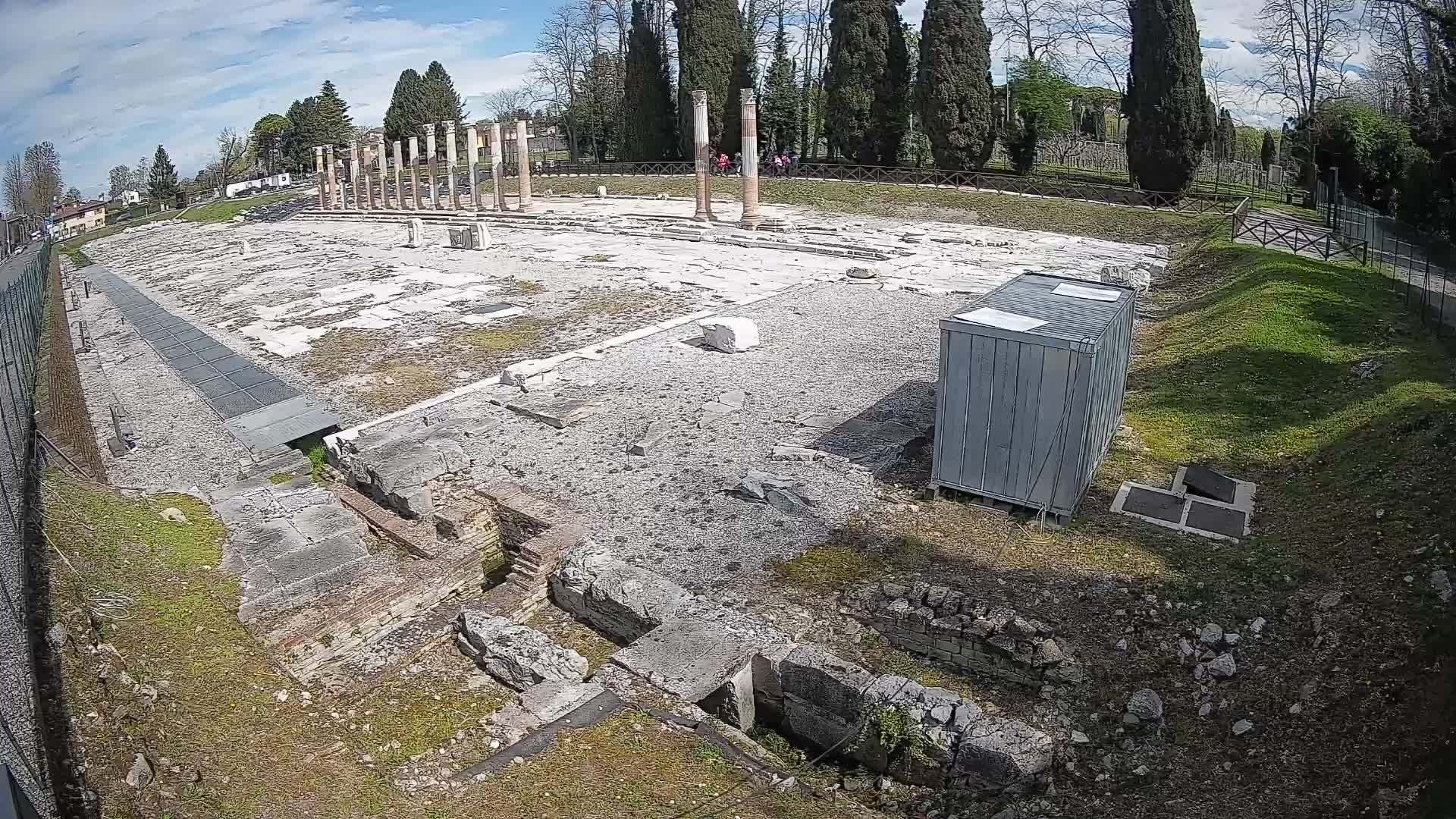 Webcam Foro Romano de Aquileia – Vista en vivo del Foro Romano