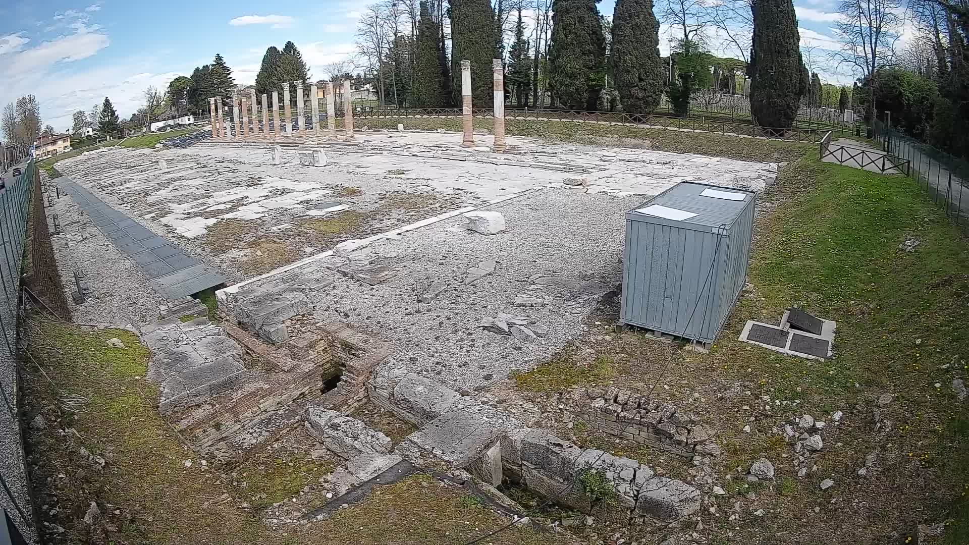 Webcam Foro Romano di Aquileia – Vista live sull’antico Foro