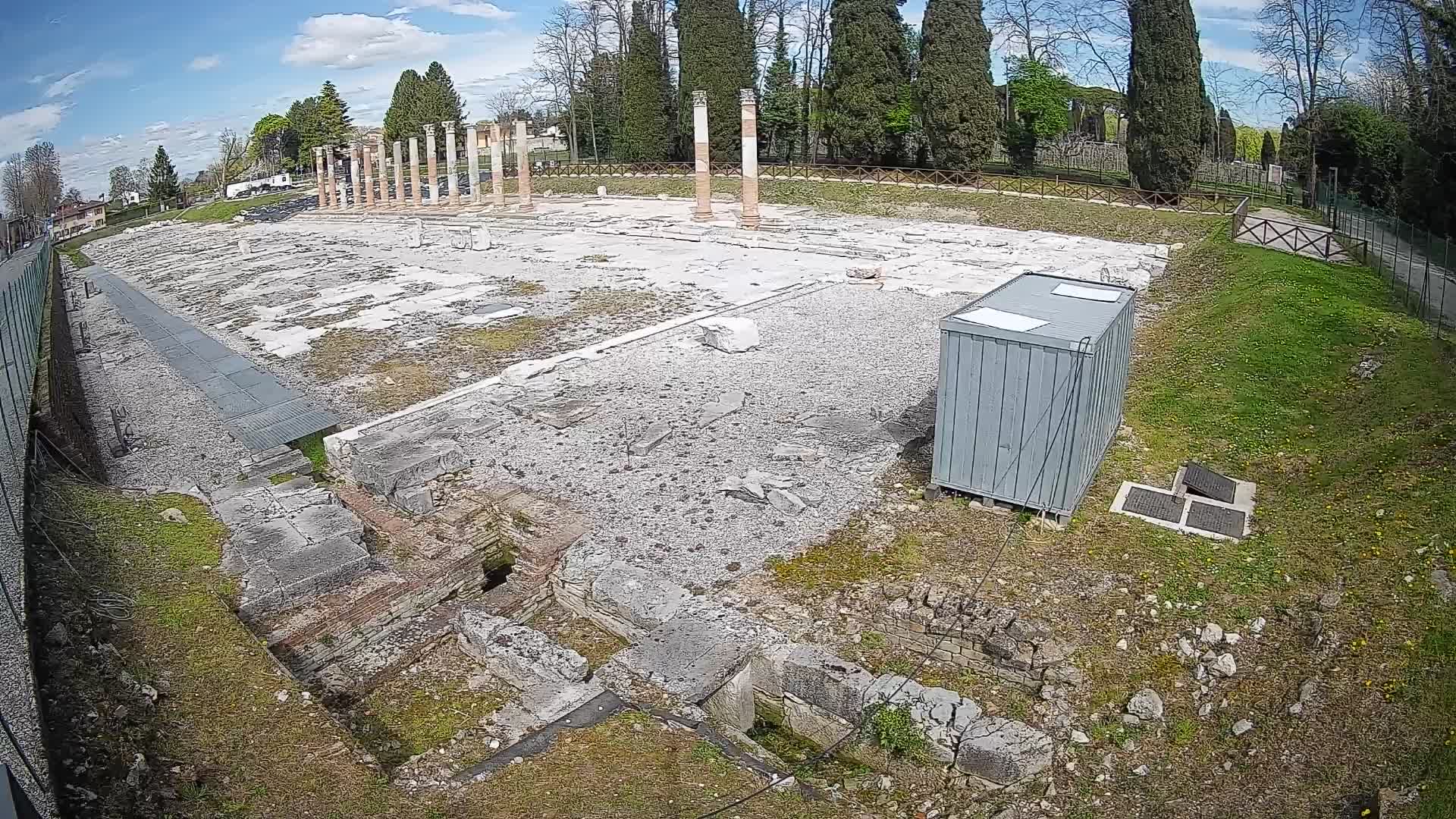 Webcam Foro Romano de Aquileia – Vista en vivo del Foro Romano