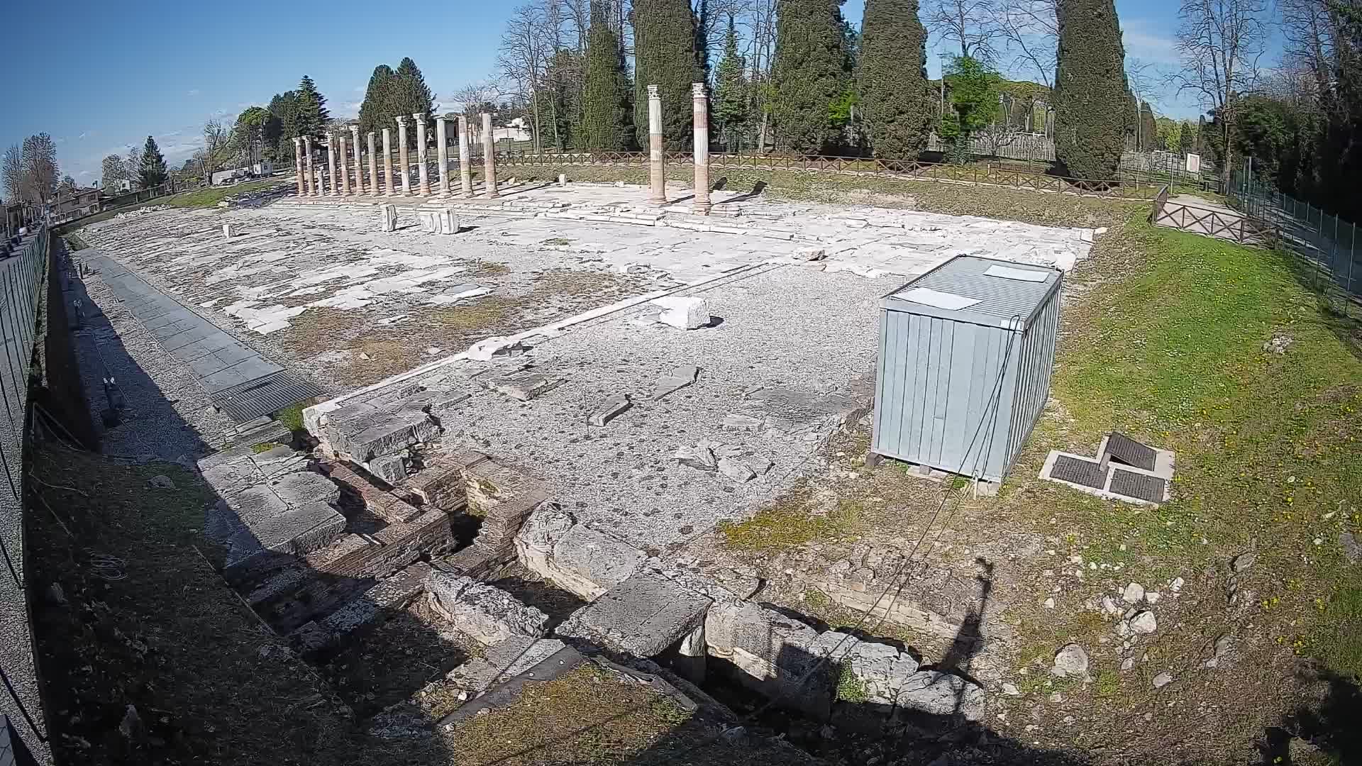 Webcam Foro Romano de Aquileia – Vista en vivo del Foro Romano