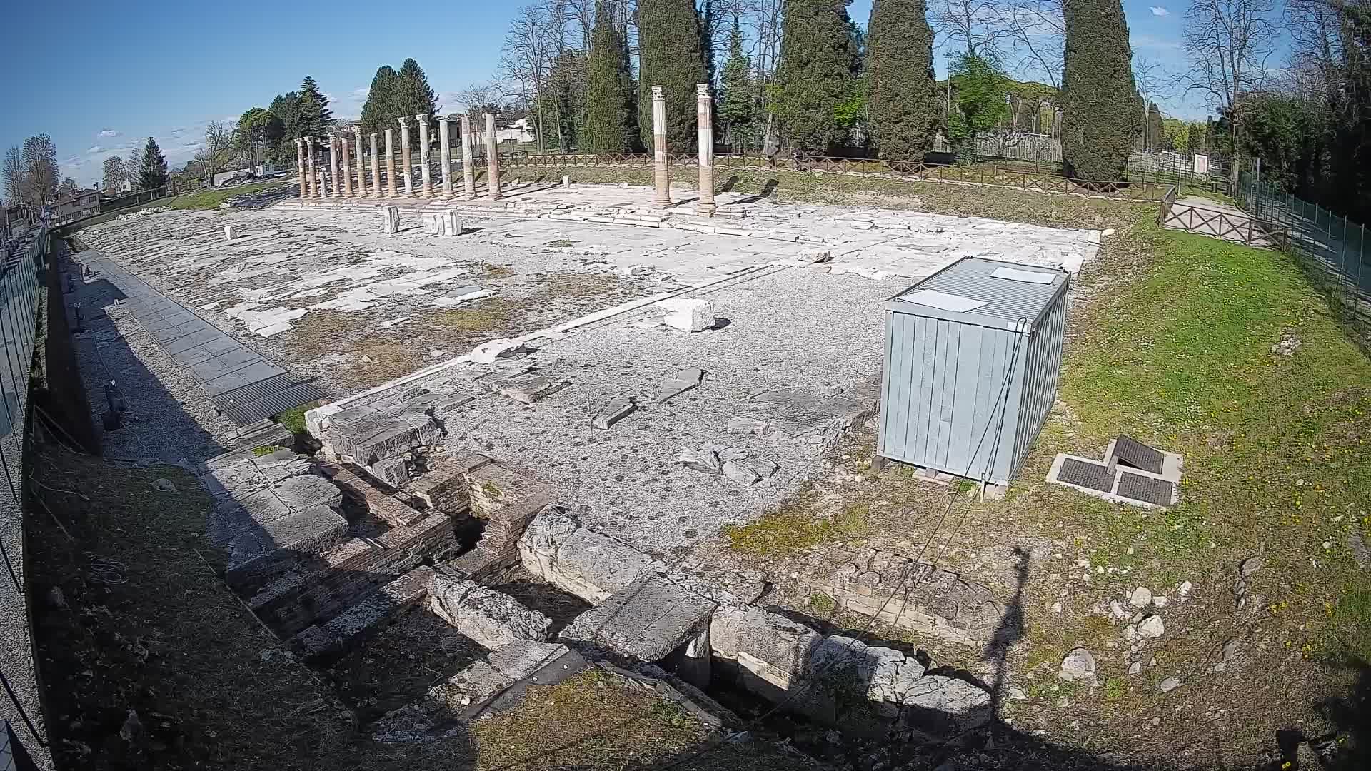 Webcam Forum Romanum von Aquileia – Liveblick auf das antike Zentrum