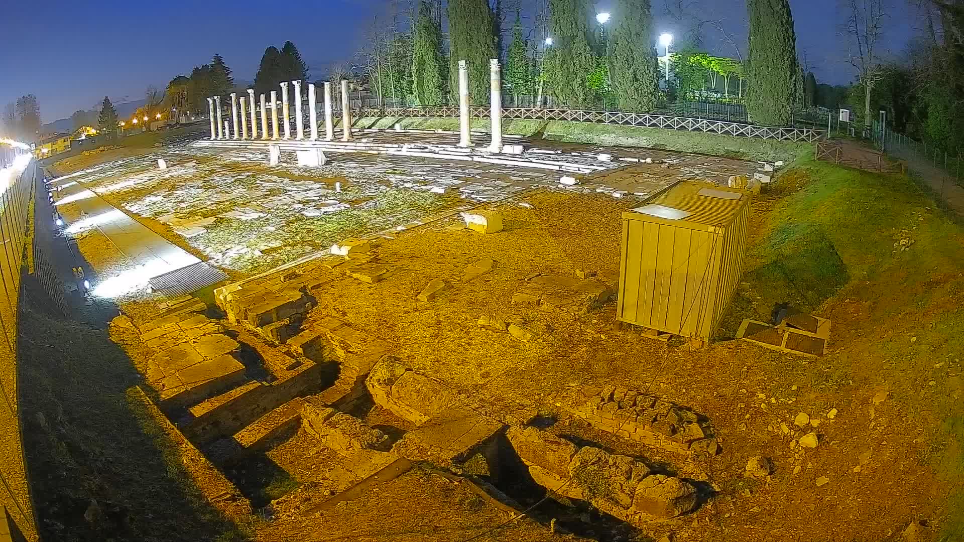 Webcam Foro Romano de Aquileia – Vista en vivo del Foro Romano