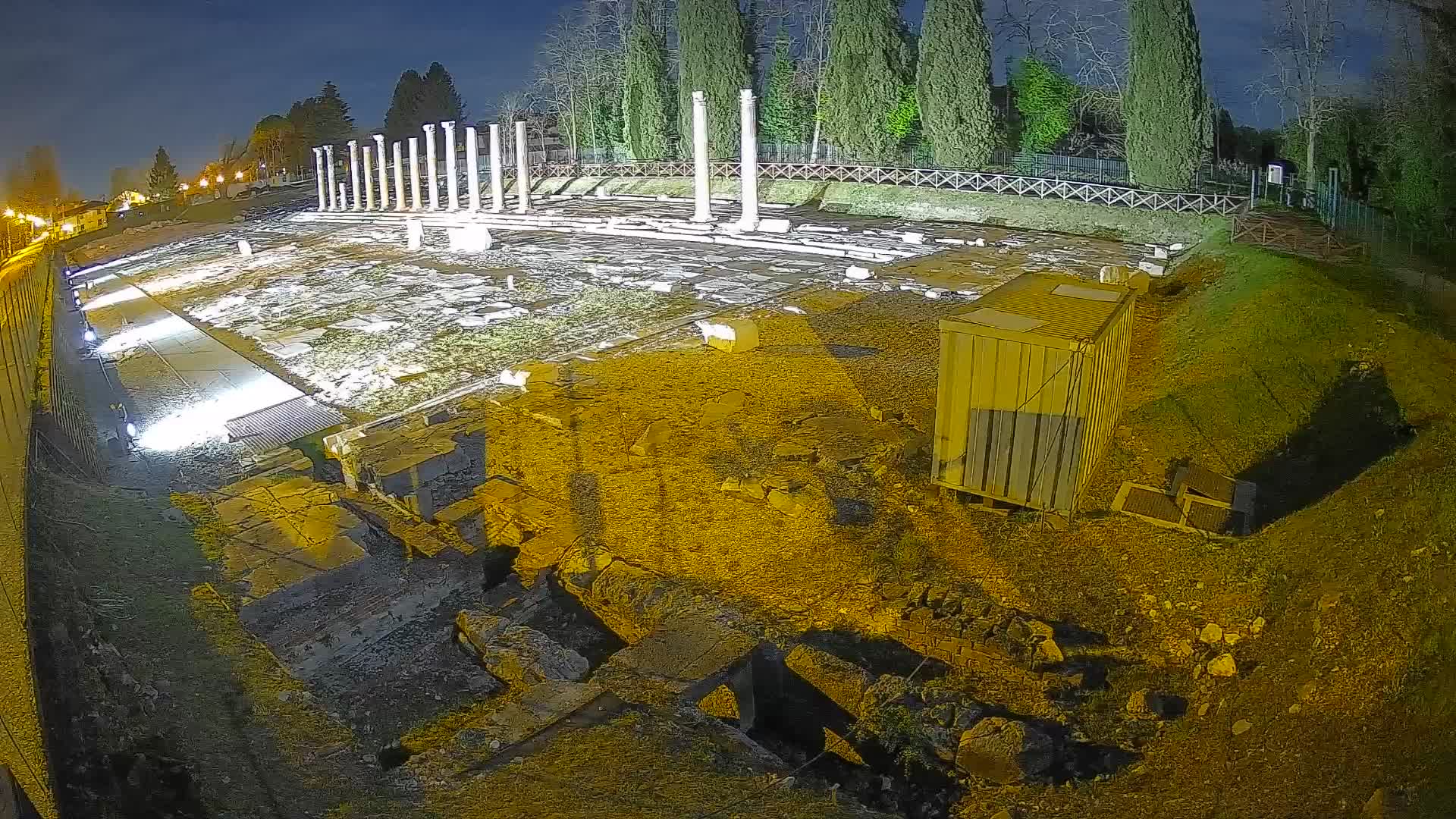 Webcam Foro Romano di Aquileia – Vista live sull’antico Foro