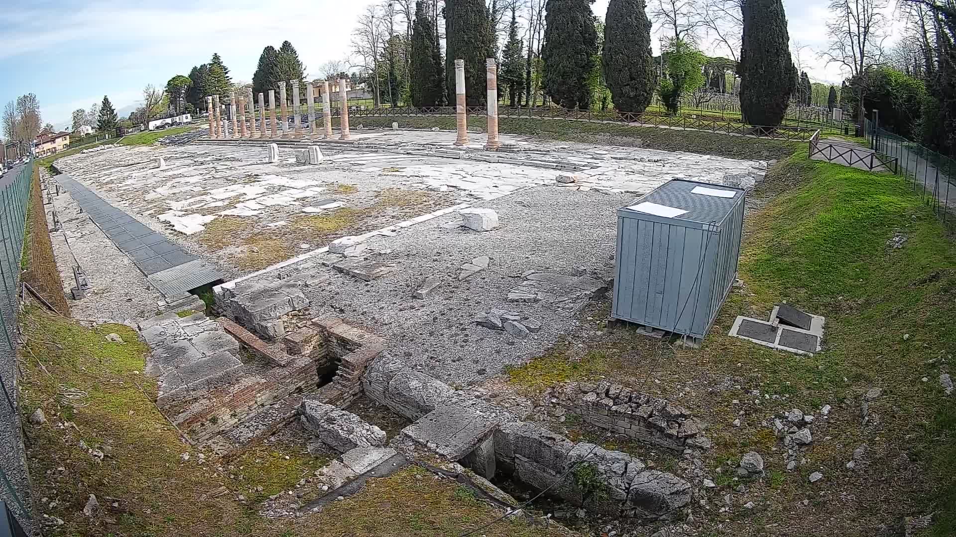 Webcam Foro Romano di Aquileia – Vista live sull’antico Foro