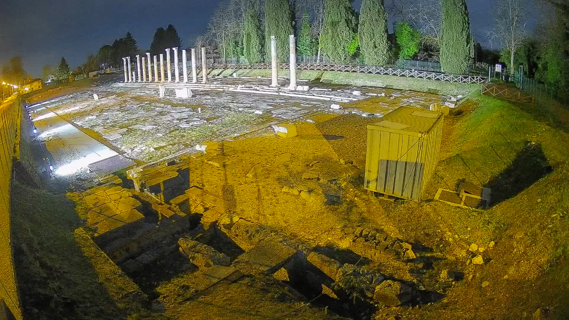 Webcam du Forum Romain d’Aquilée – Vue en direct du site antique