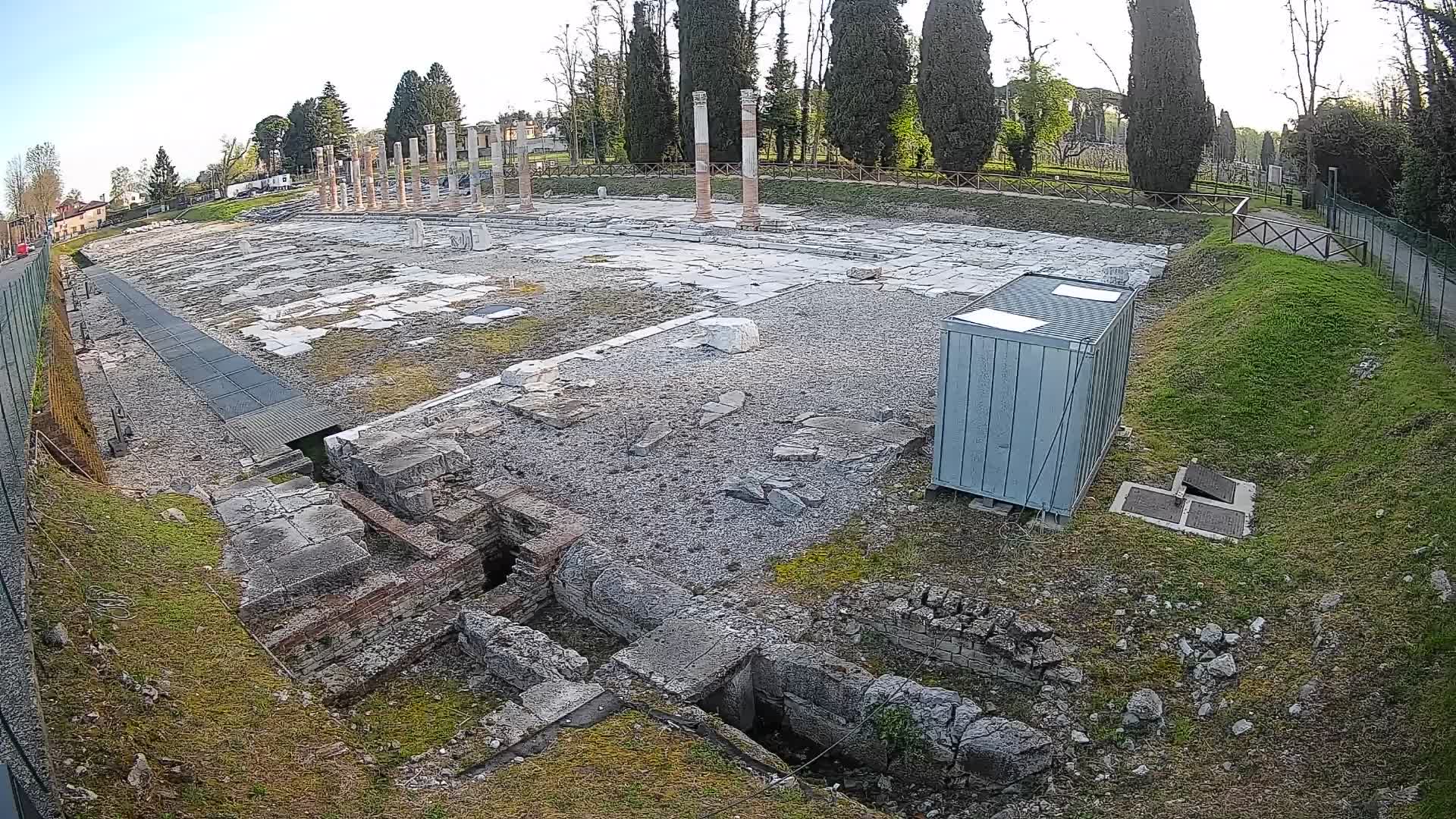 Webcam du Forum Romain d’Aquilée – Vue en direct du site antique
