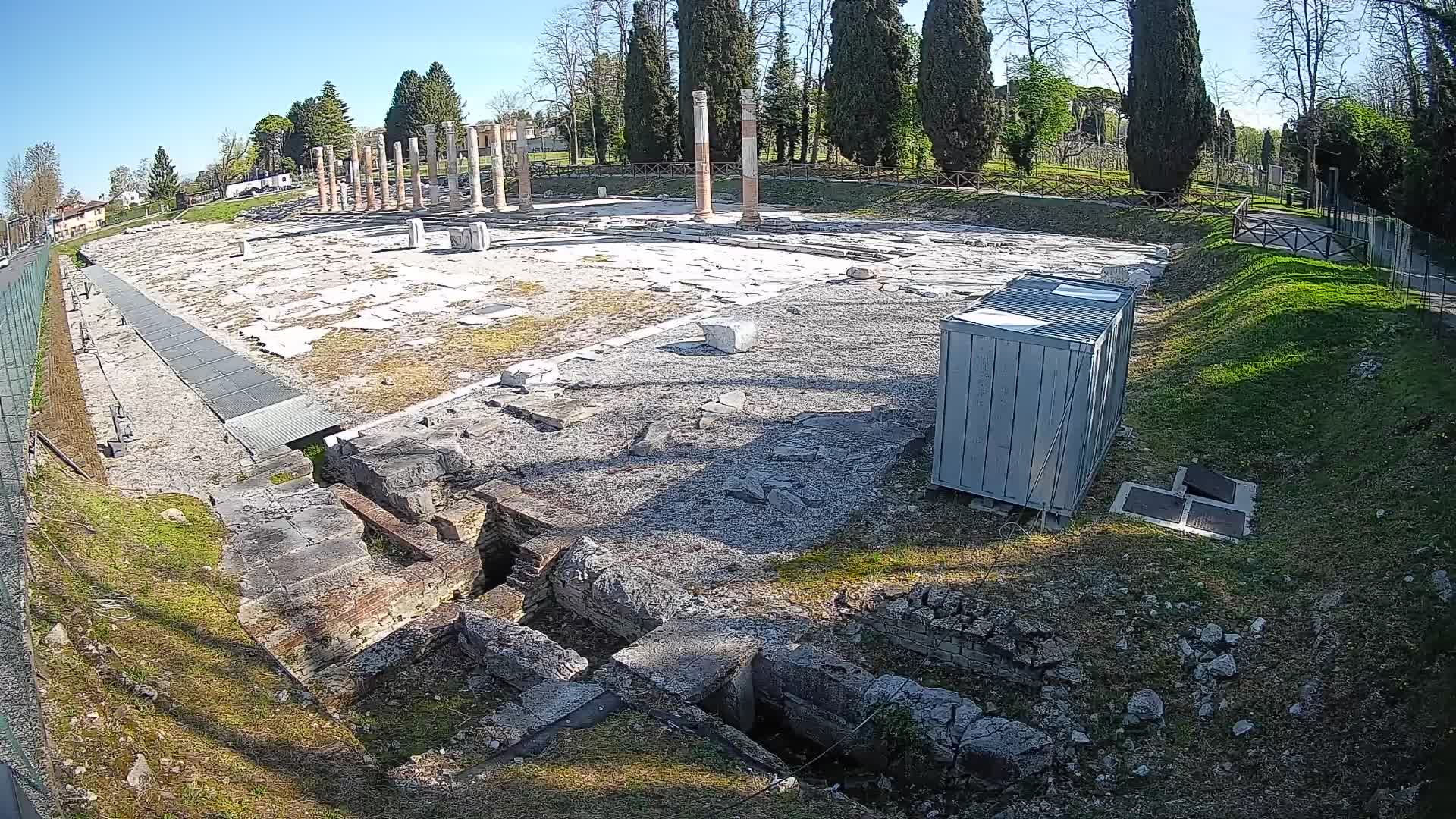 Webcam du Forum Romain d’Aquilée – Vue en direct du site antique