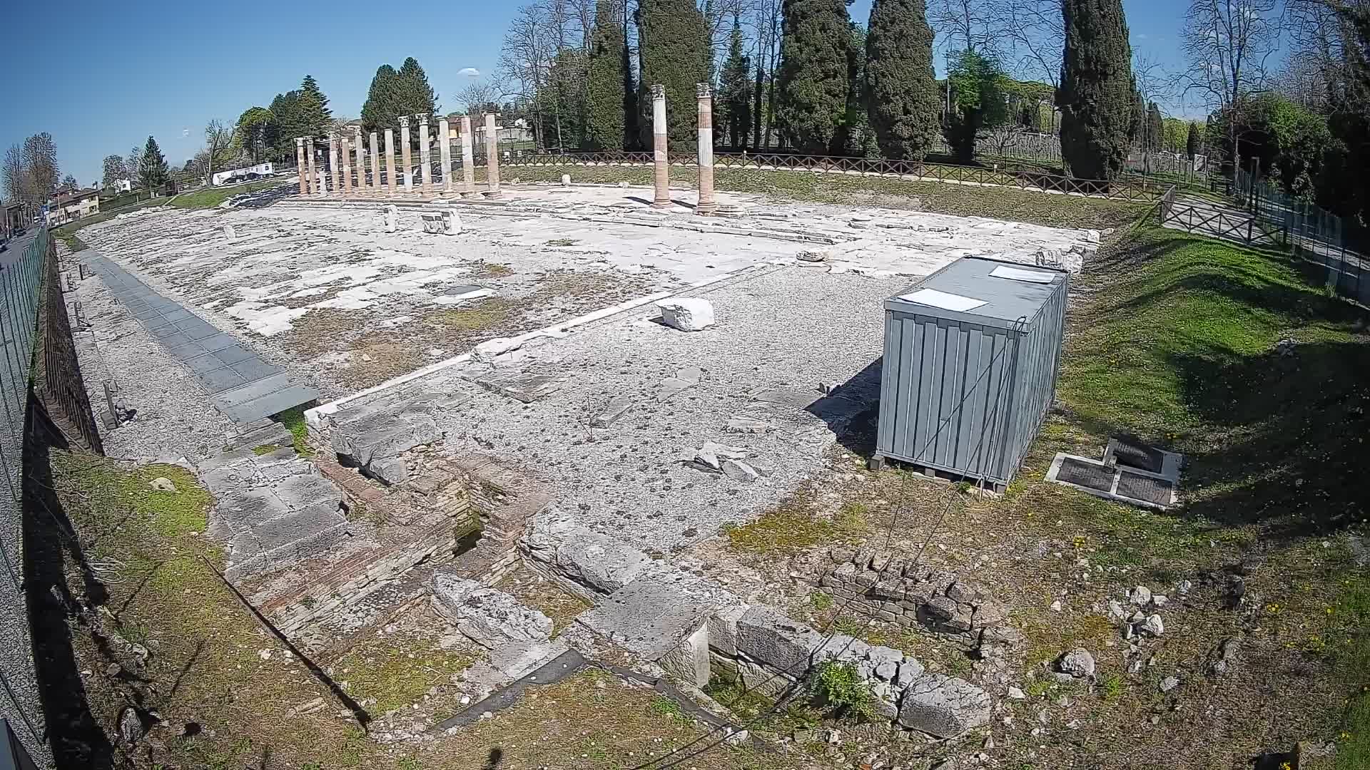Webcam du Forum Romain d’Aquilée – Vue en direct du site antique