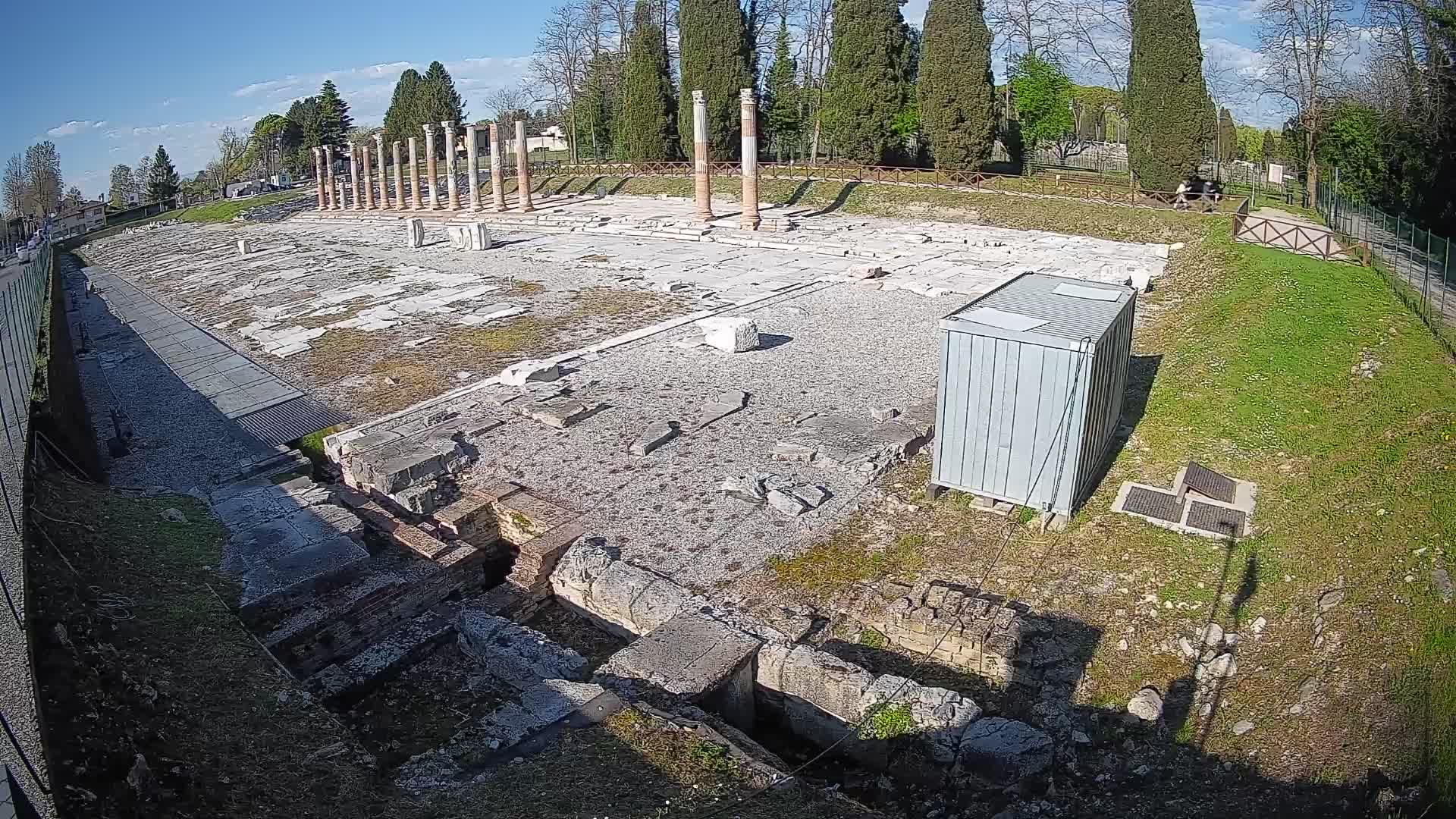 Webcam du Forum Romain d’Aquilée – Vue en direct du site antique