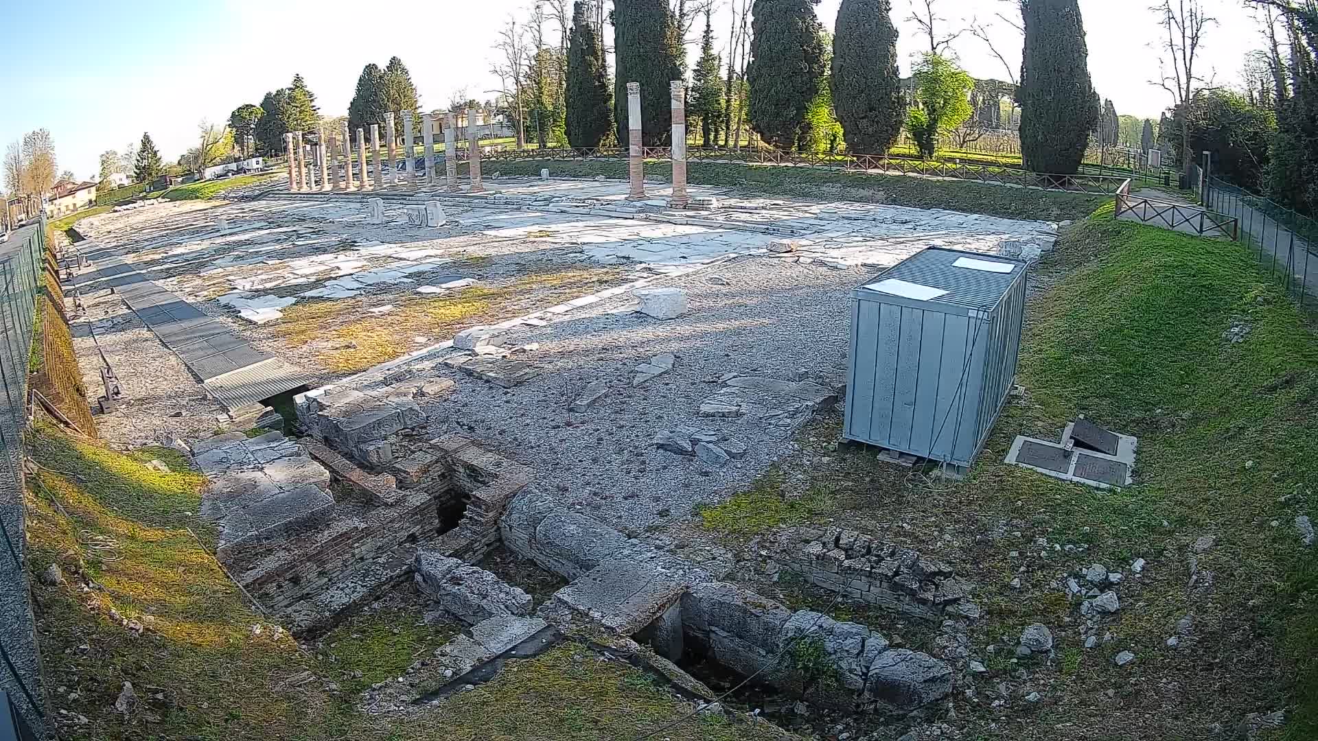 Webcam du Forum Romain d’Aquilée – Vue en direct du site antique