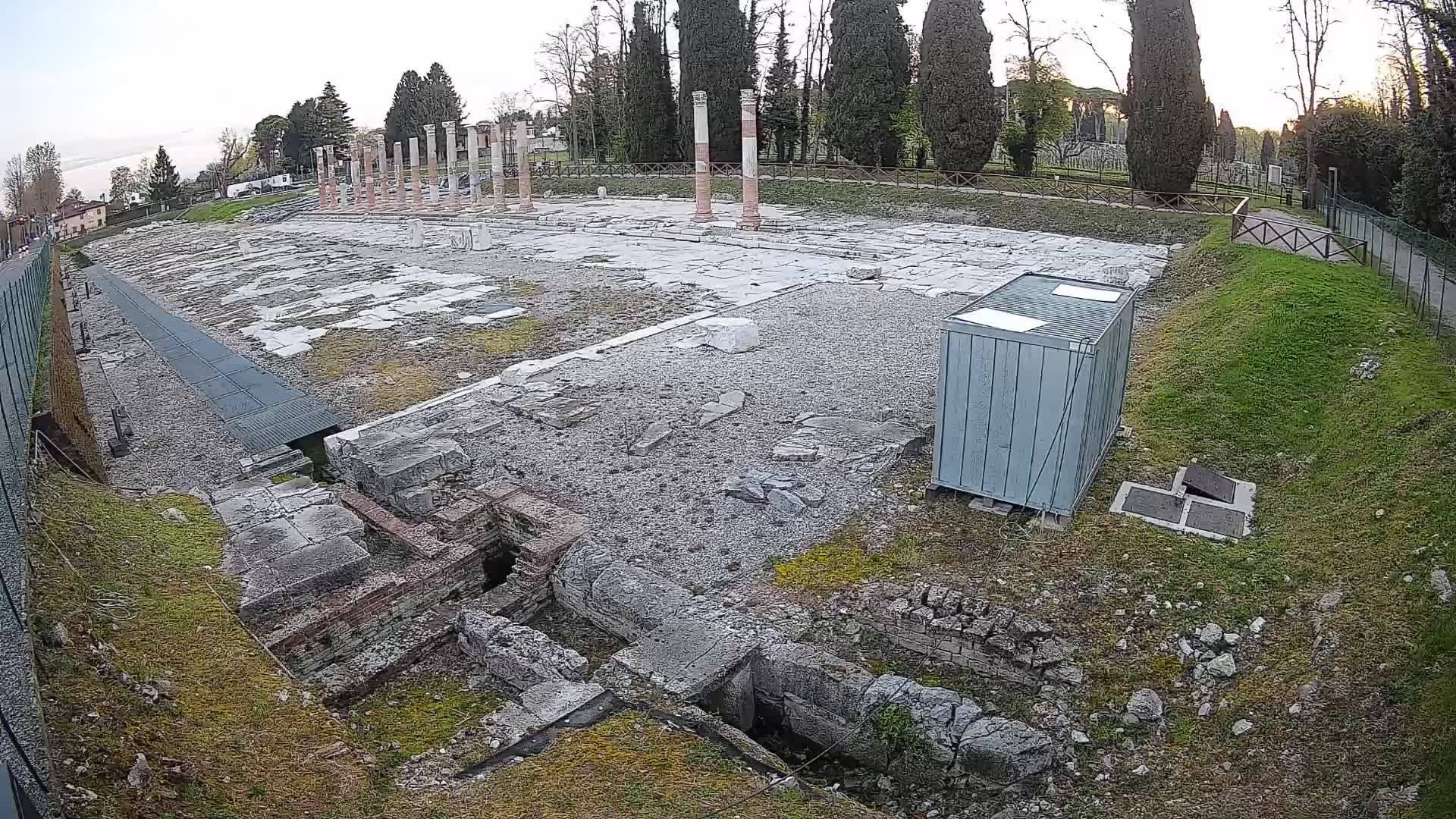 Webcam Foro Romano di Aquileia – Vista live sull’antico Foro