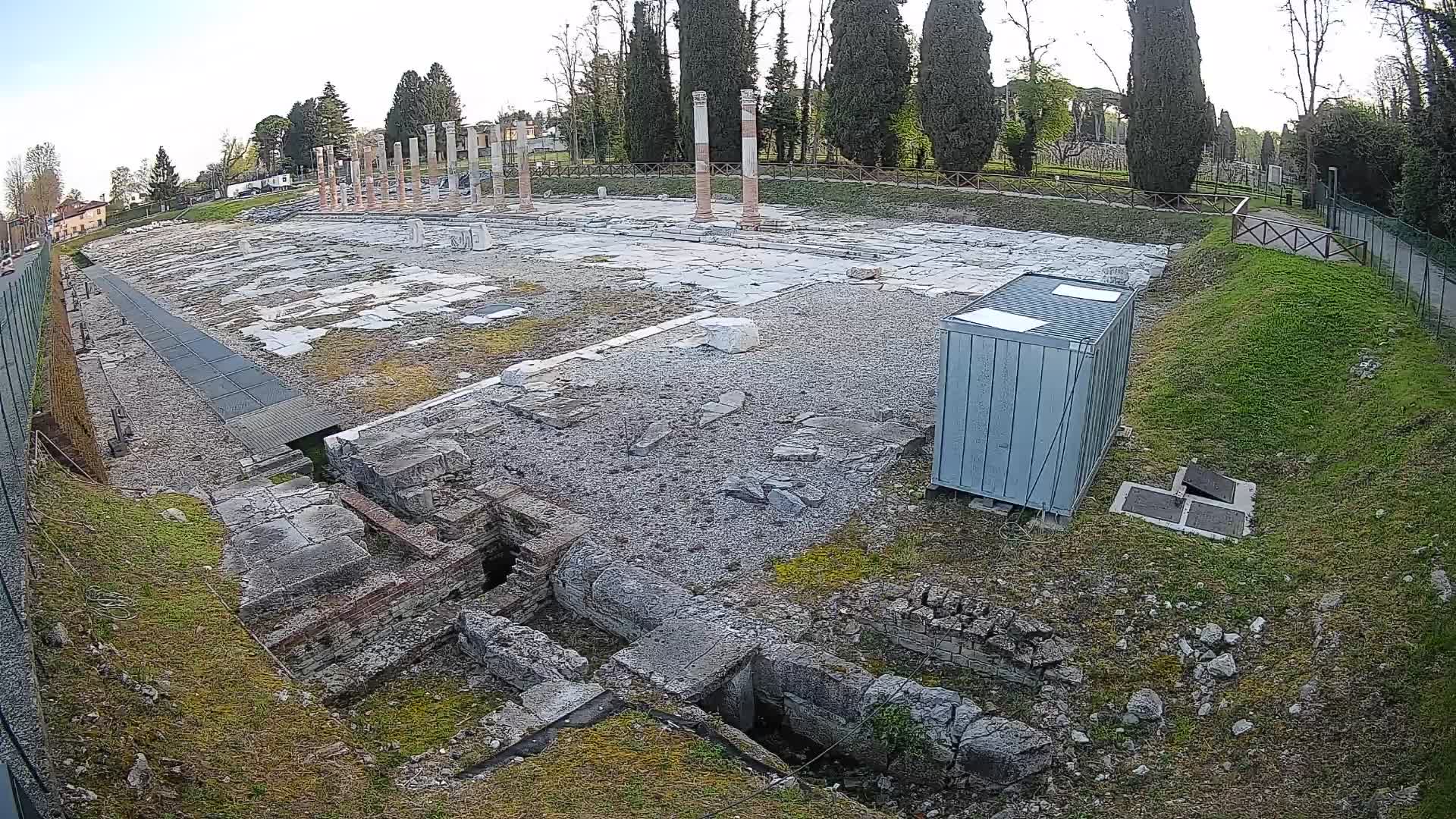 Webcam Foro Romano di Aquileia – Vista live sull’antico Foro