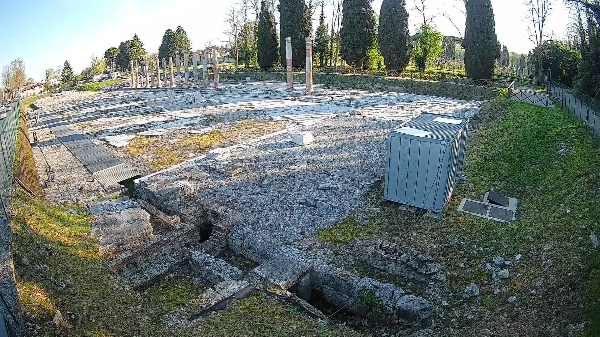Webcam Foro Romano di Aquileia – Vista live sull’antico Foro