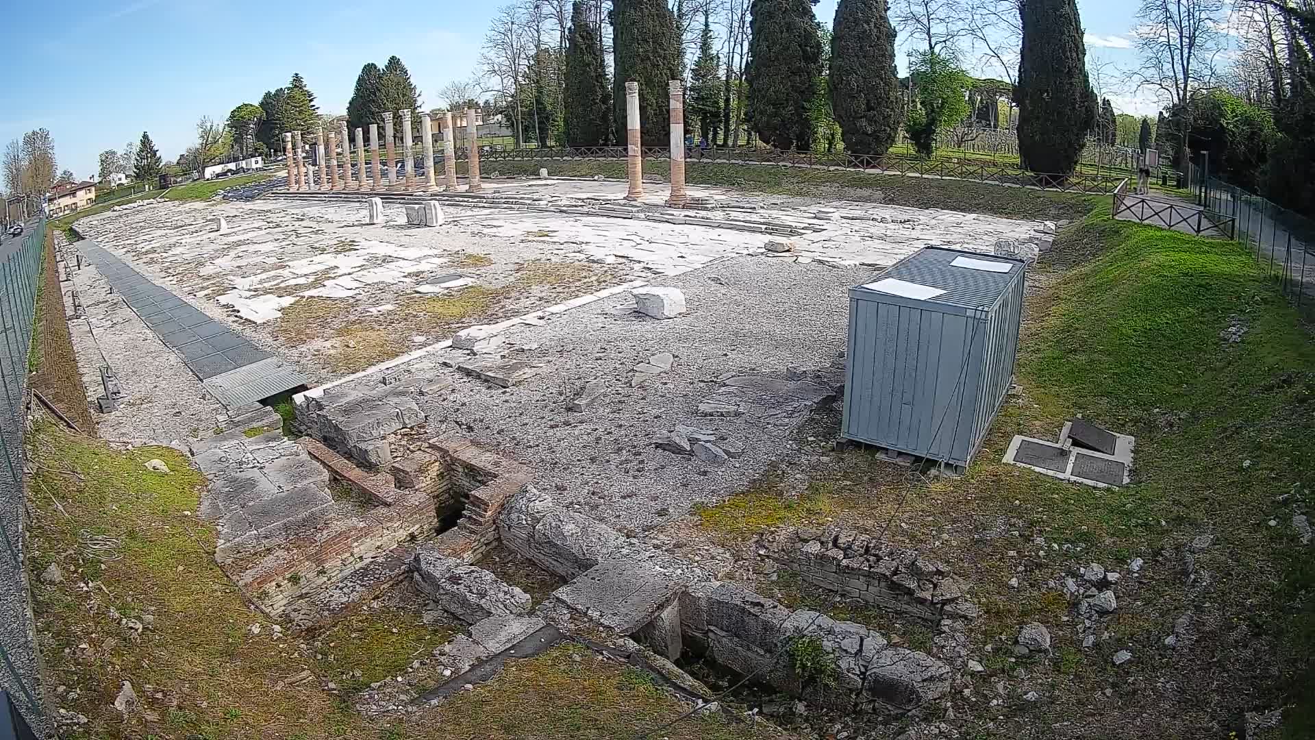 Webcam Foro Romano di Aquileia – Vista live sull’antico Foro