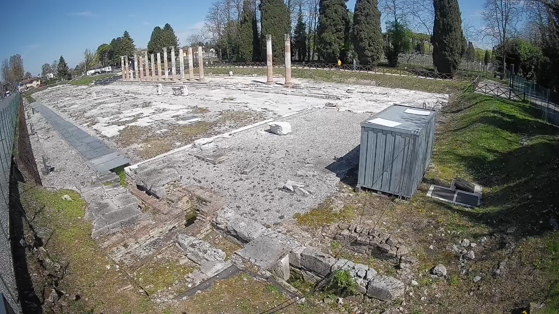 Webcam Foro Romano di Aquileia – Vista live sull’antico Foro