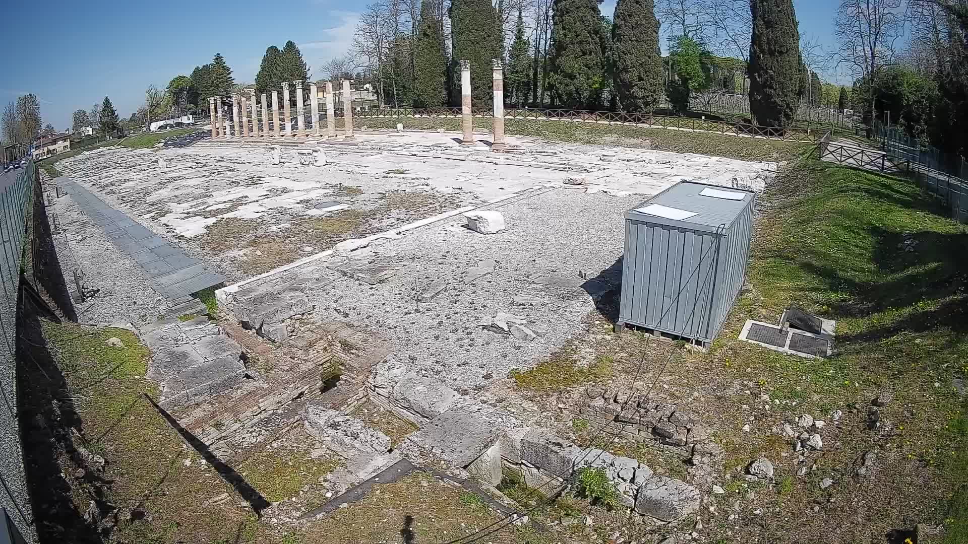 Webcam Foro Romano di Aquileia – Vista live sull’antico Foro