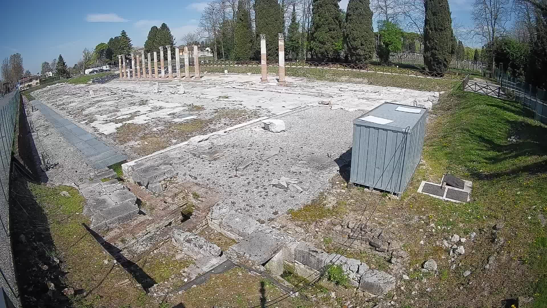 Webcam Foro Romano di Aquileia – Vista live sull’antico Foro