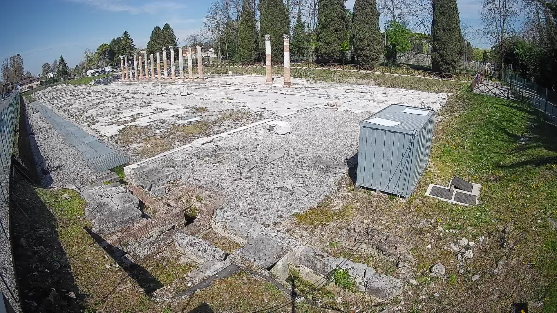 Webcam du Forum Romain d’Aquilée – Vue en direct du site antique