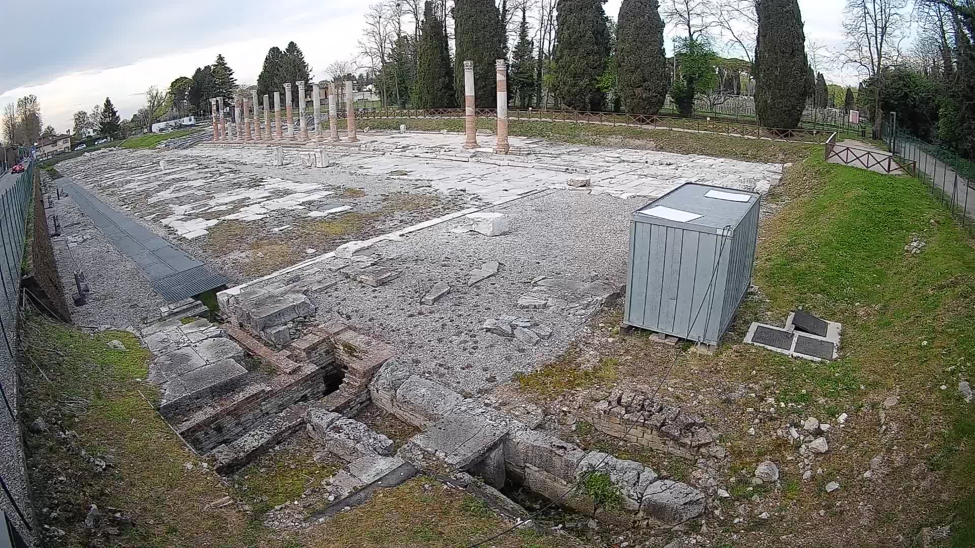 Webcam Foro Romano de Aquileia – Vista en vivo del Foro Romano
