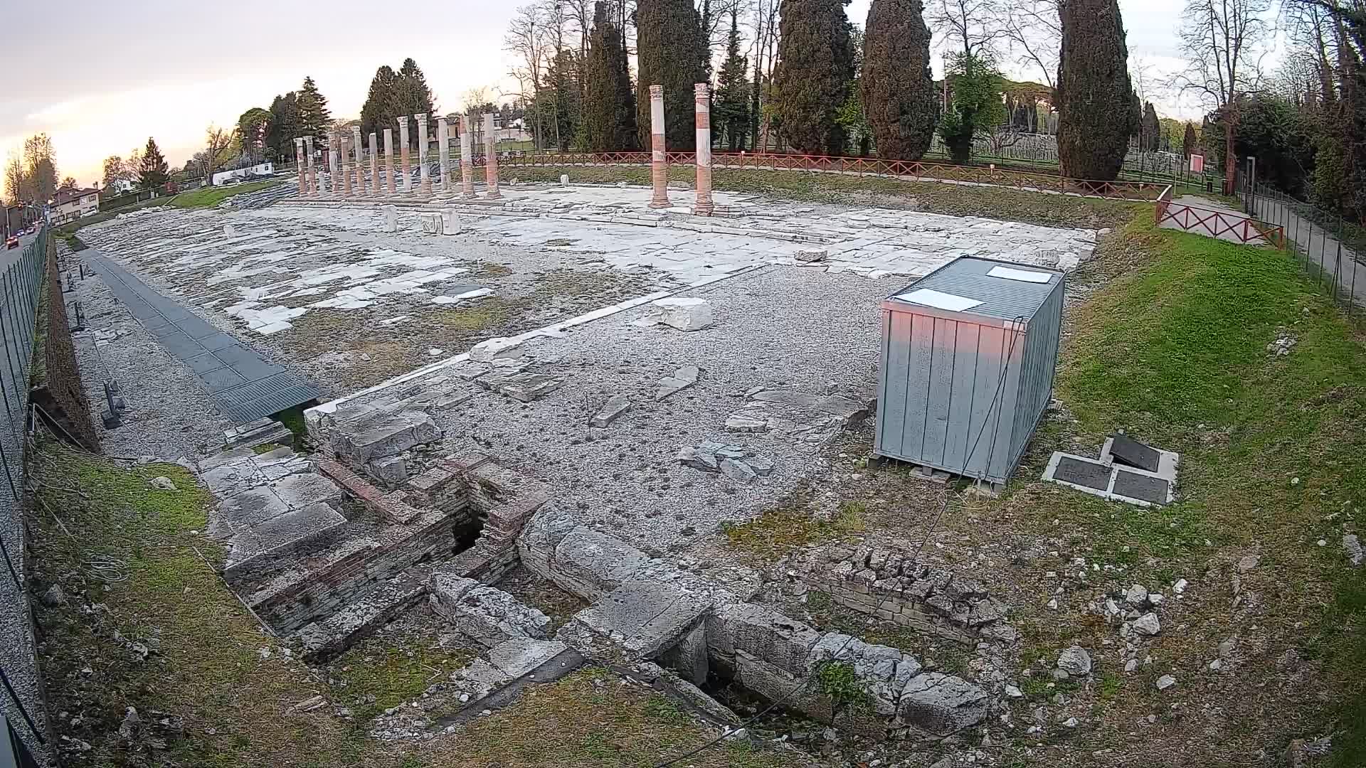 Webcam Foro Romano de Aquileia – Vista en vivo del Foro Romano