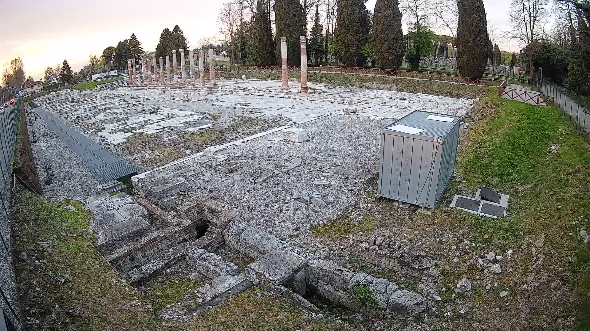 Webcam Forum Romanum von Aquileia – Liveblick auf das antike Zentrum