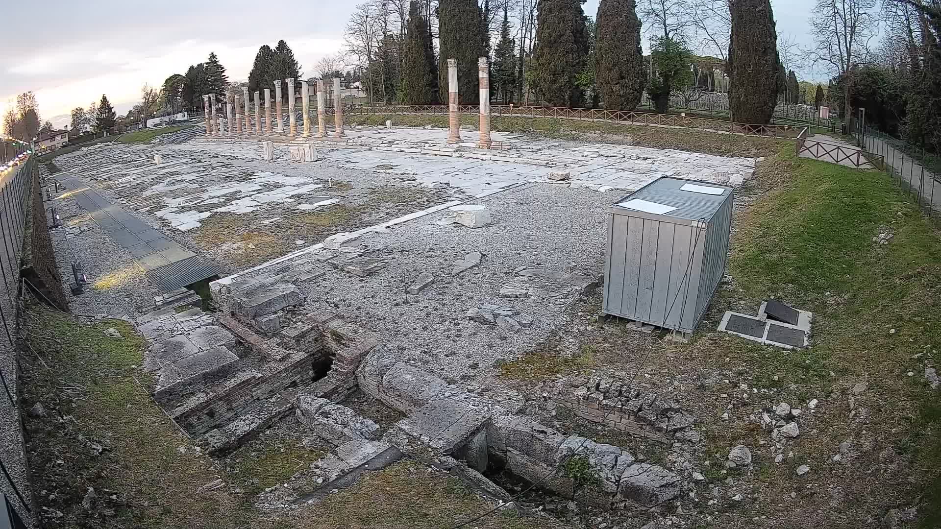 Webcam Foro Romano di Aquileia – Vista live sull’antico Foro