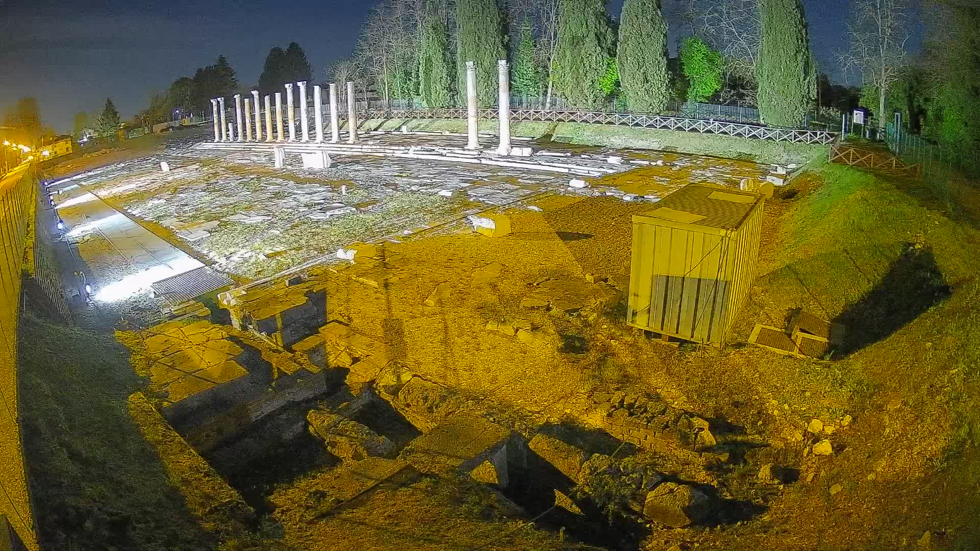 Webcam Foro Romano de Aquileia – Vista en vivo del Foro Romano