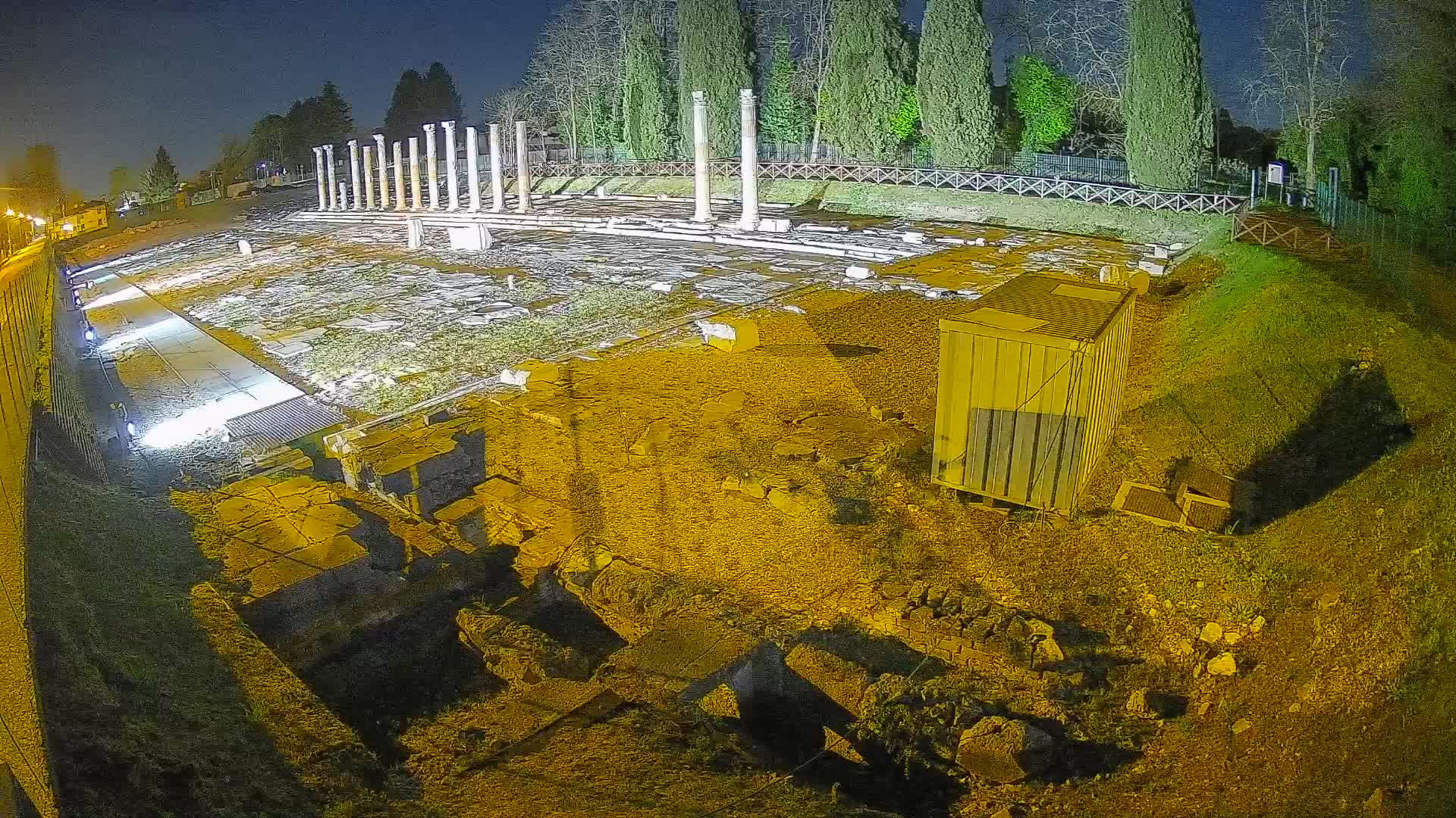 Webcam du Forum Romain d’Aquilée – Vue en direct du site antique