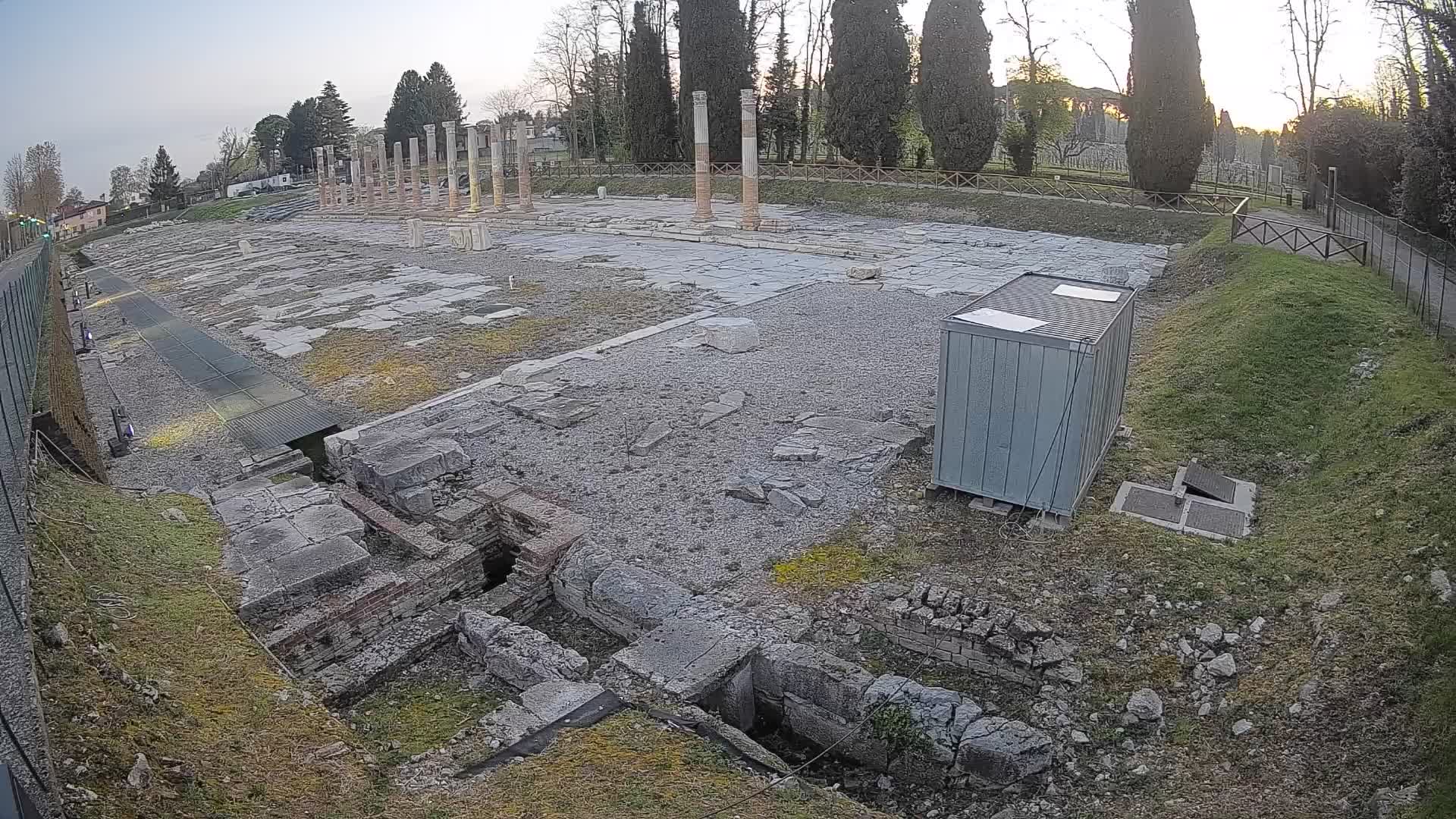 Webcam Foro Romano di Aquileia – Vista live sull’antico Foro