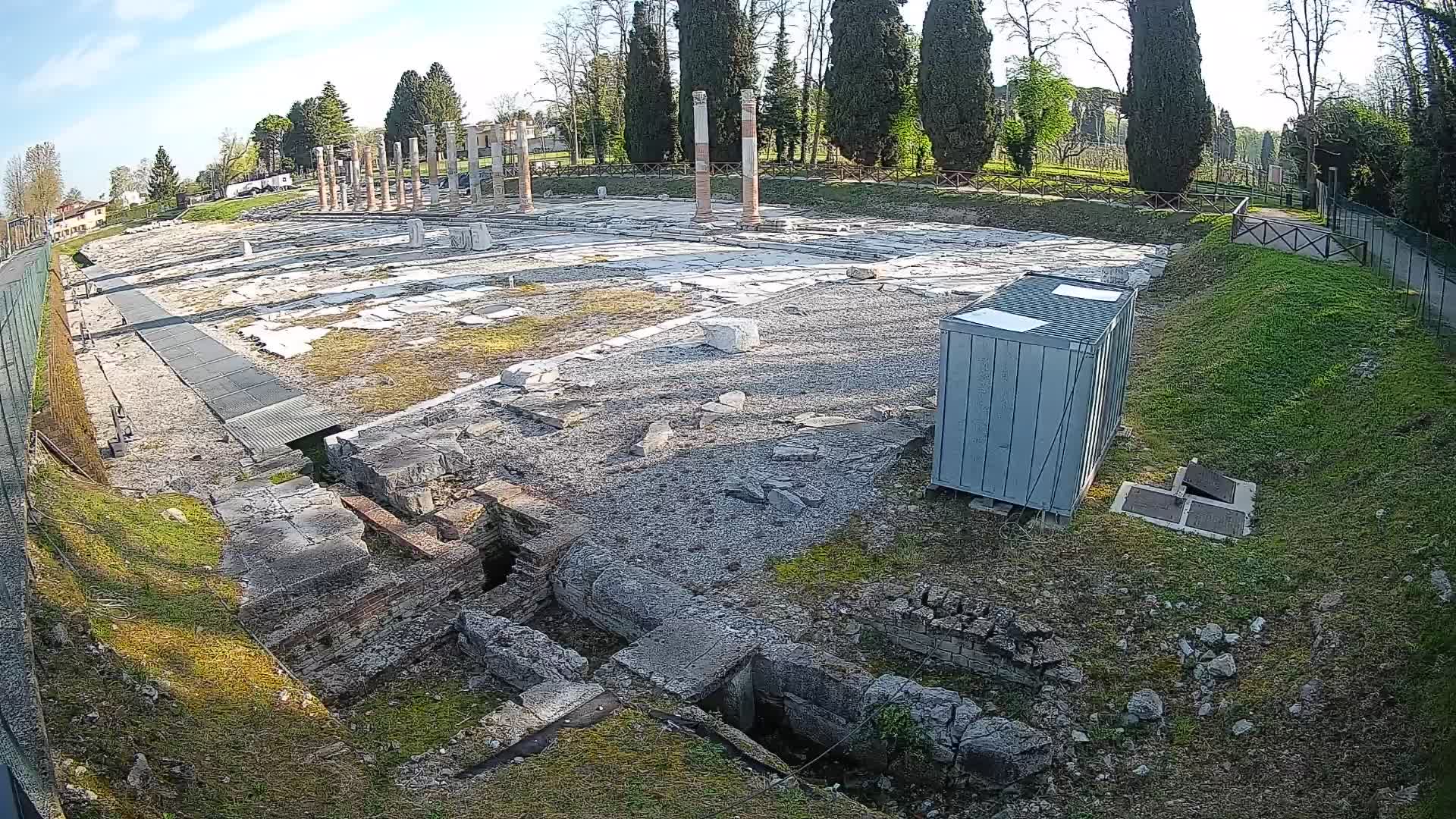 Webcam Foro Romano di Aquileia – Vista live sull’antico Foro