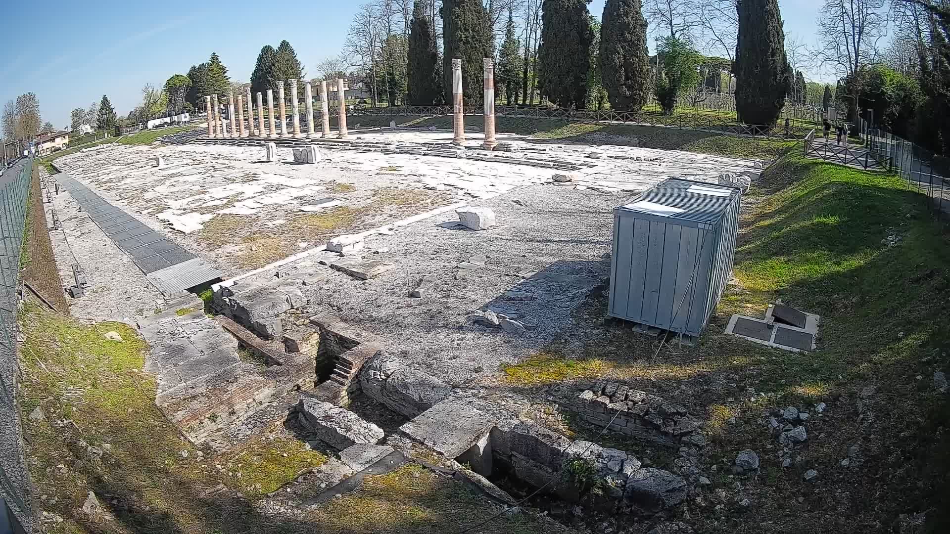 Webcam Forum Romanum von Aquileia – Liveblick auf das antike Zentrum