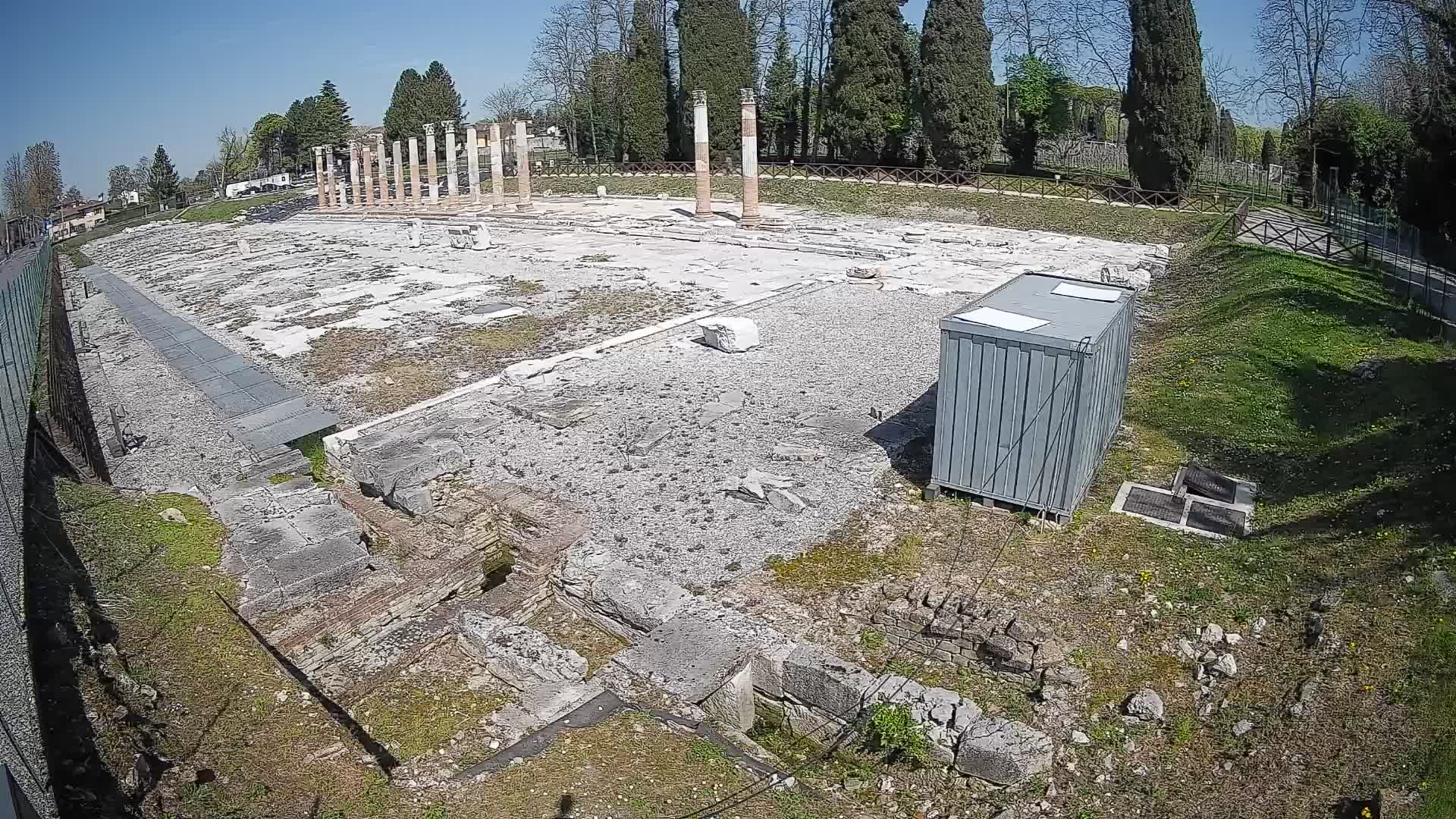 Webcam Foro Romano di Aquileia – Vista live sull’antico Foro