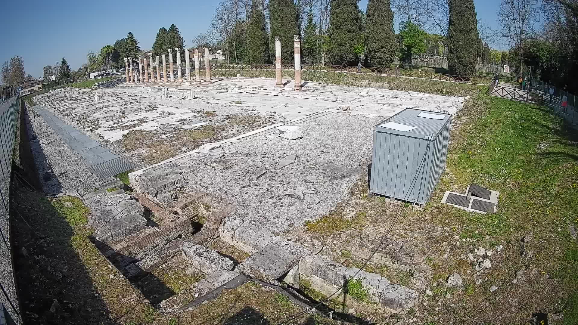 Webcam Foro Romano di Aquileia – Vista live sull’antico Foro