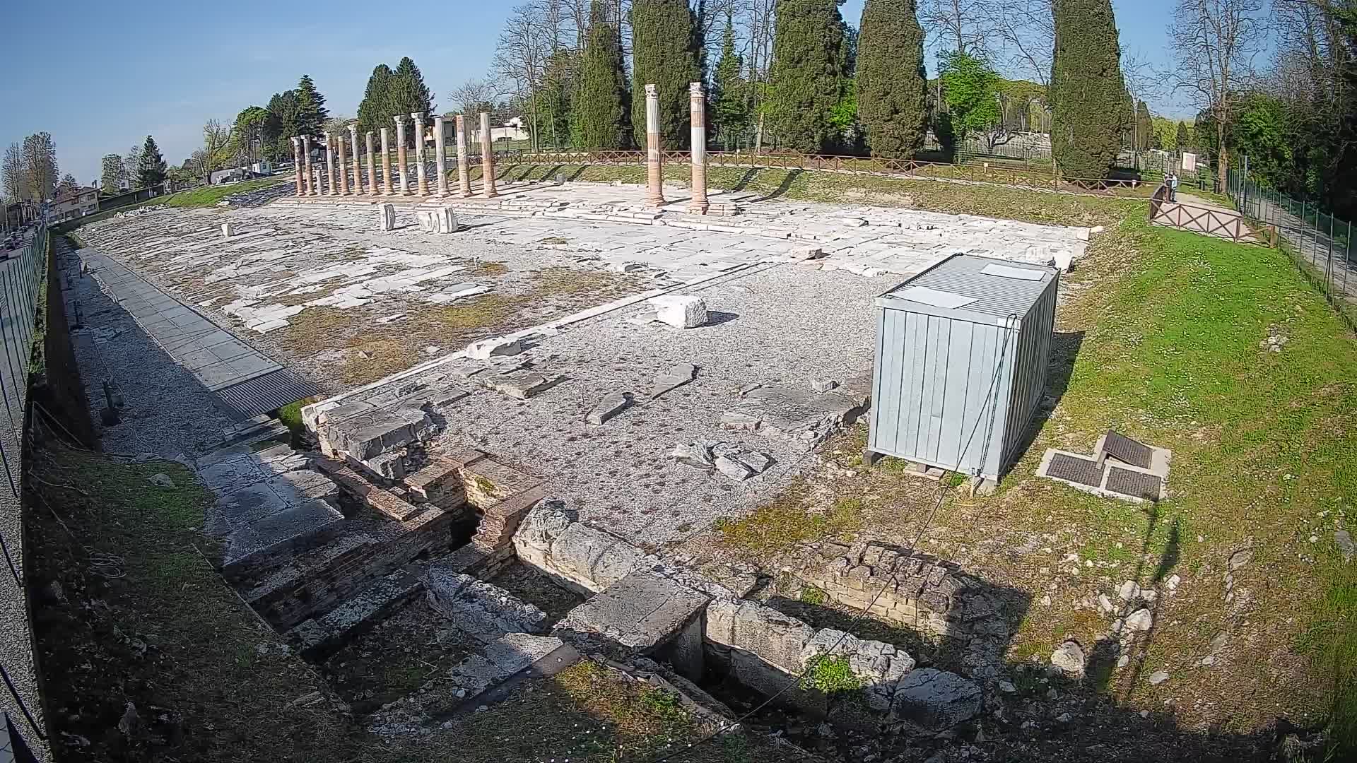Webcam du Forum Romain d’Aquilée – Vue en direct du site antique